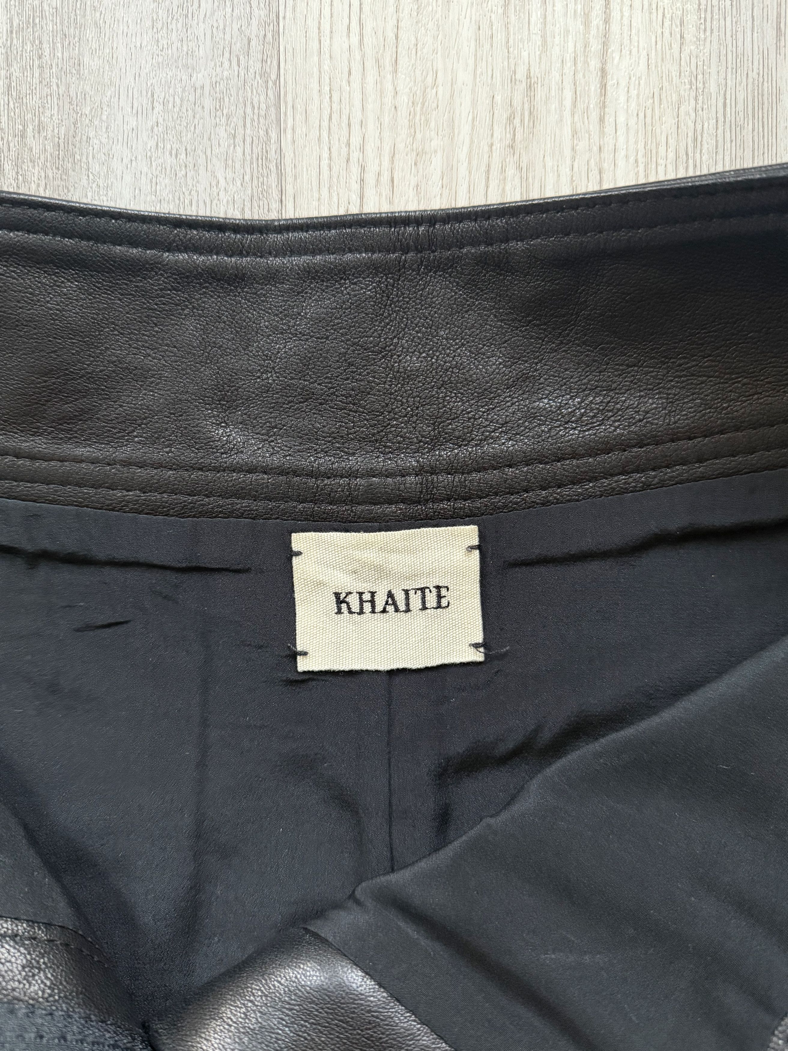 KHAITE Khaite Soft Leather Mini Skirt Size 30" / US 8 / IT 44 - 5 Thumbnail