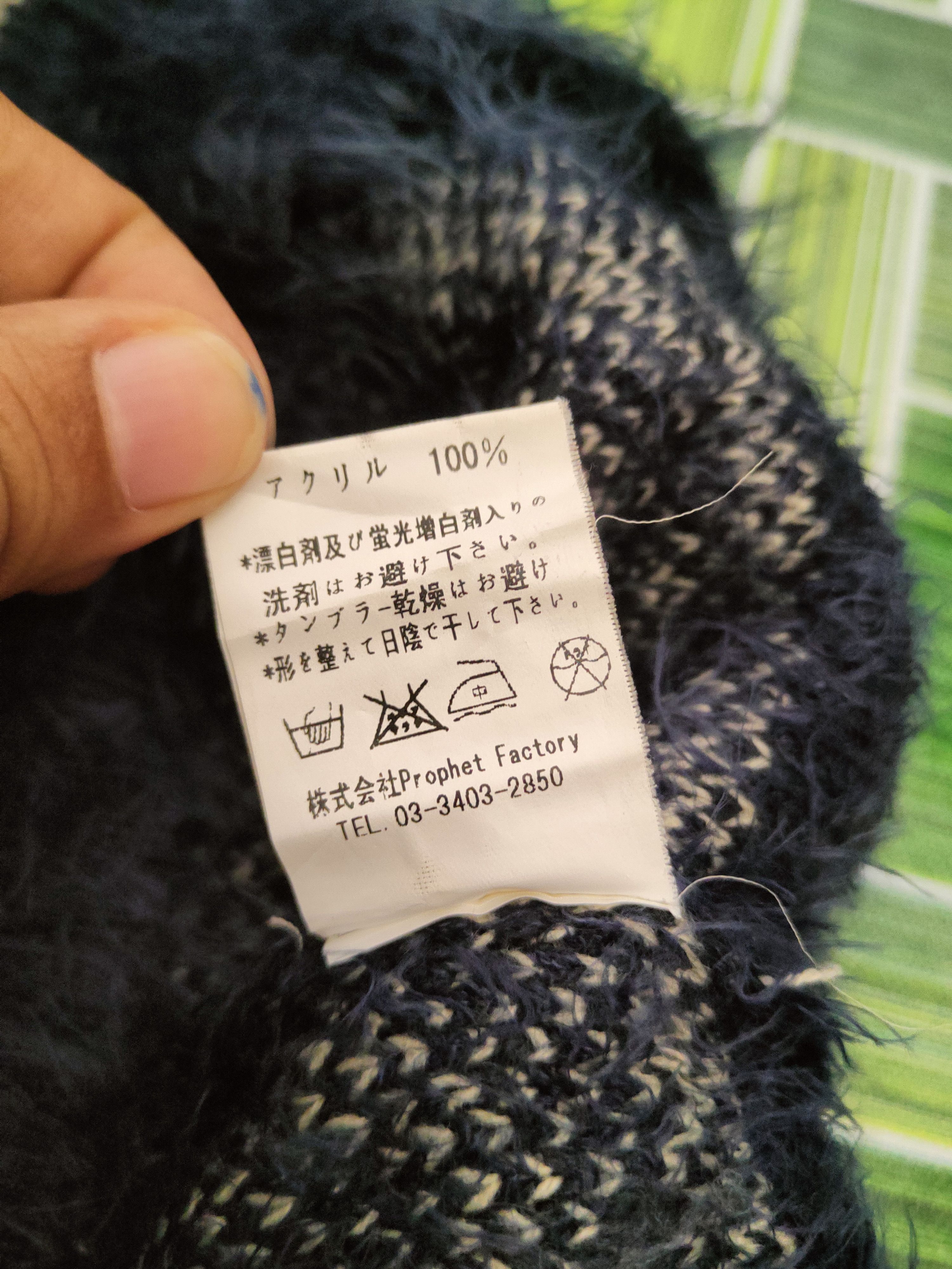 Japanese Brand DL Revo Navy Fur Mohair shaggy Knitwear Sweatshirts #46-386 Size US S / EU 44-46 / 1 - 11 Thumbnail