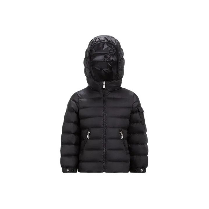 Moncler Moncler Kids' Black Hooded Down Jacket Size US S / EU 44-46 / 1 - 1 Thumbnail