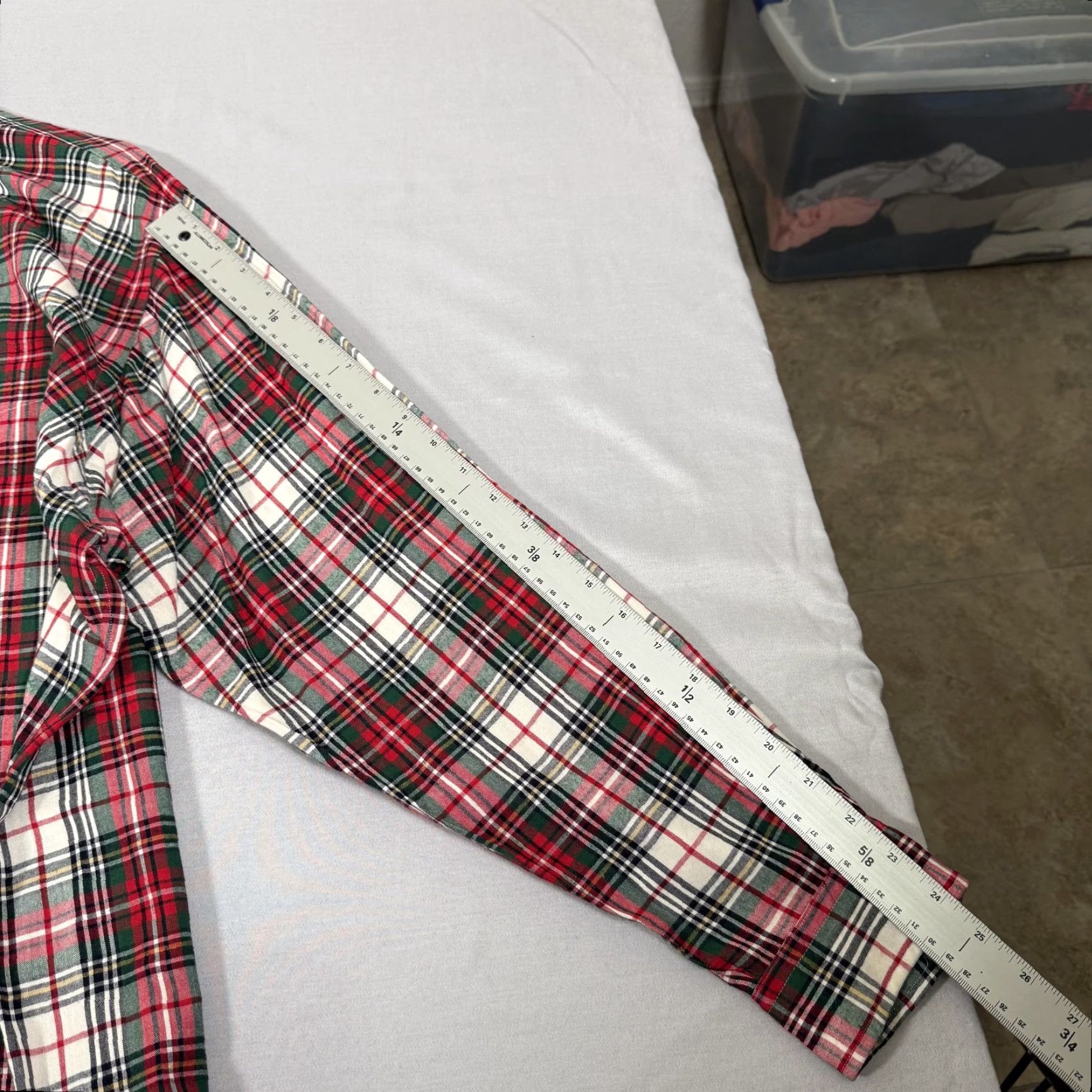 Polo Ralph Lauren VINTAGE Polo Ralph Lauren Shirt Mens XL Red Green Plaid Rayon Button-Up Pony 80s Size US XL / EU 56 / 4 - 6 Thumbnail