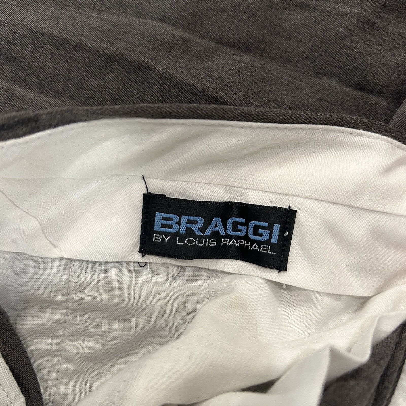 Vintage Braggi by Louis Raphael Mens Pleated Cuffed Dress Pants Slac Size US 40 / EU 56 - 2 Thumbnail