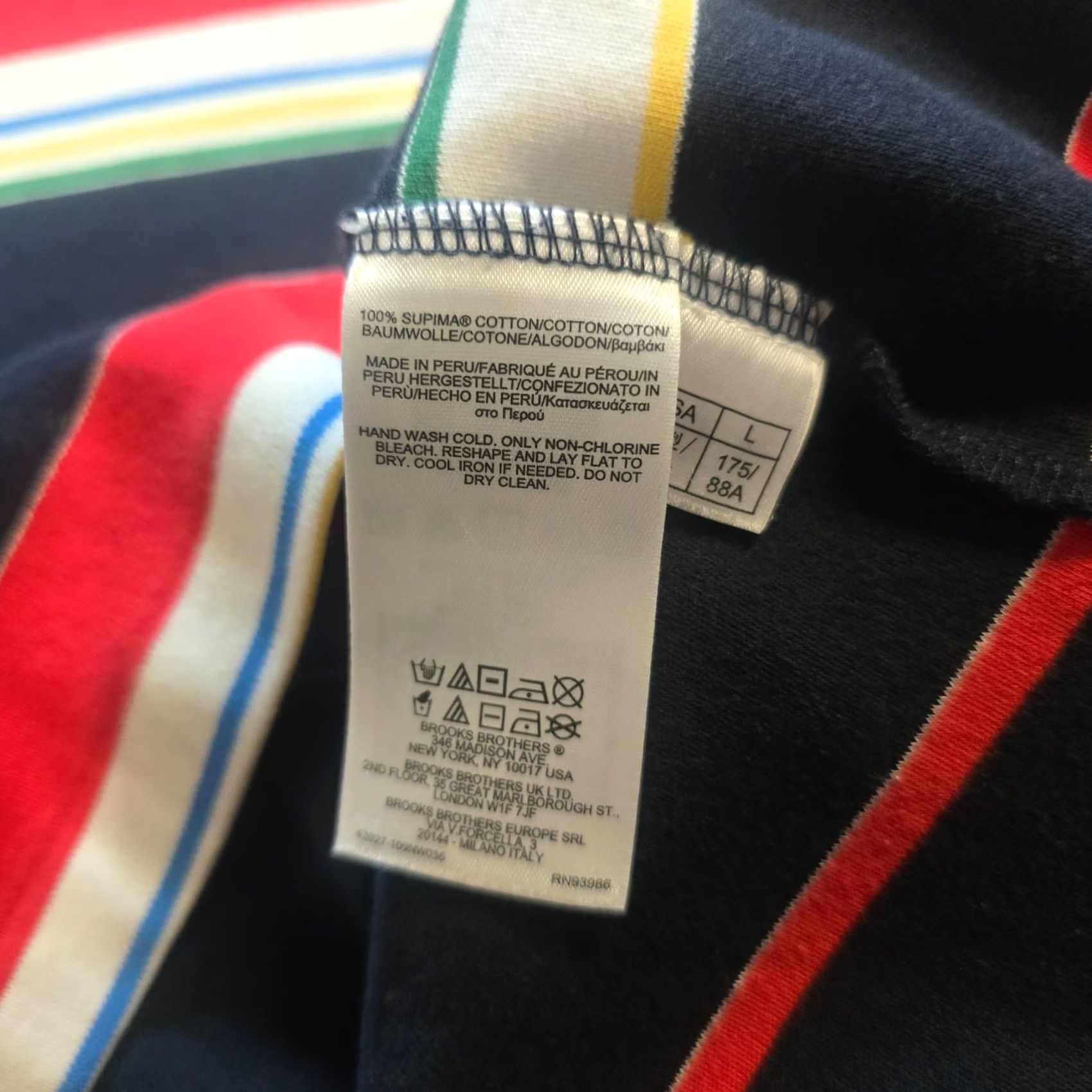 Brooks Brothers Brooks Brothers Top Womens Size Large Blue Red Striped Supima Cotton Long Sleeve Size L / US 10 / IT 46 - 7 Thumbnail