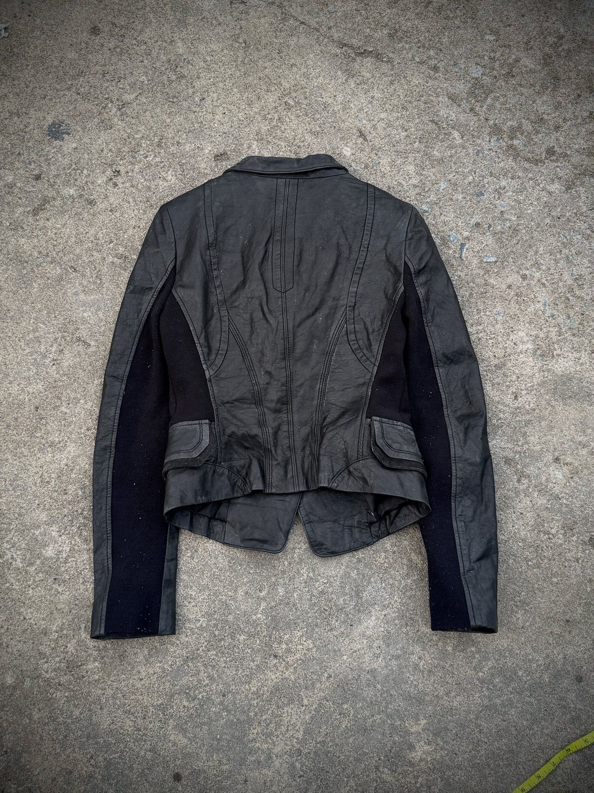 Yasuyuki Ishii Leather Biker Jacket Asymmetrical Ggpxnewyork Size US S / EU 44-46 / 1 - 3 Thumbnail