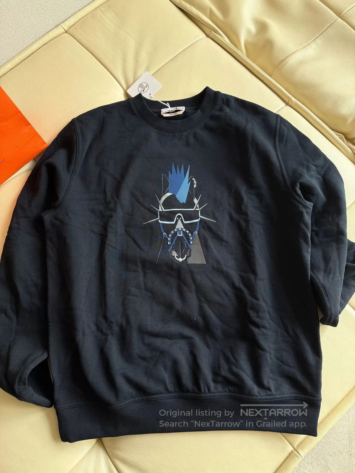 Hermes Hermes Men's Black Fleece Sweatshirt. Size US L / EU 52-54 / 3 - 7 Thumbnail