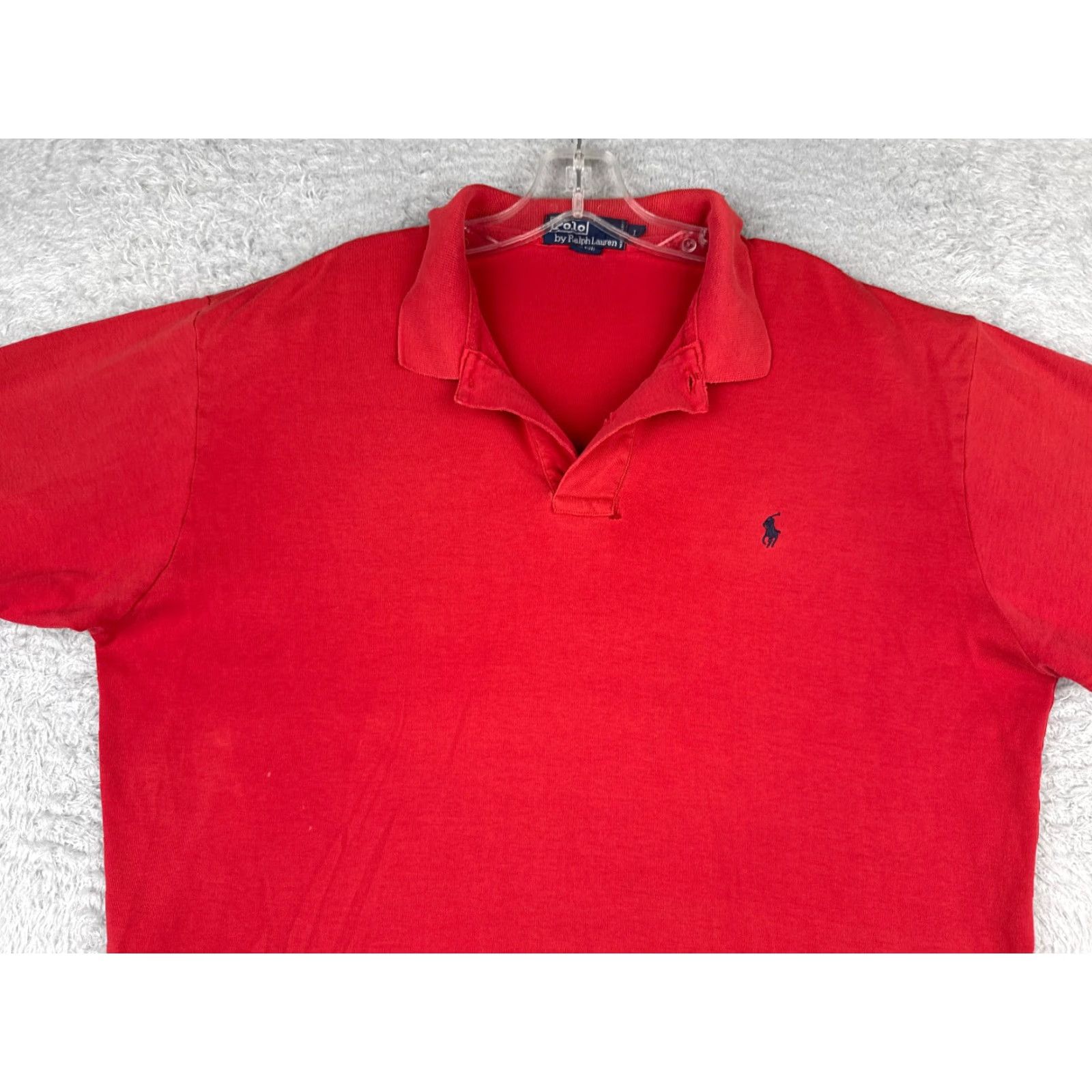 Ralph Lauren VINTAGE Ralph Lauren Shirt Men L Red Polo 100% Cotton Short Sleeve Mens Sports Modern Size US L / EU 52-54 / 3 - 4 Thumbnail