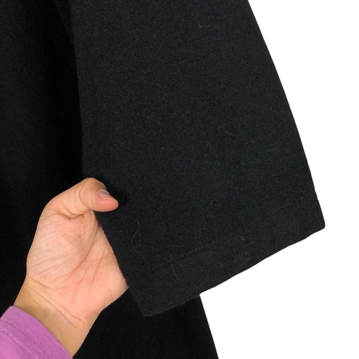 Issey Miyake 📌Rich Black Vintage Long Jacket K&M Collection Avant Garde Size US M / EU 48-50 / 2 - 18 Thumbnail