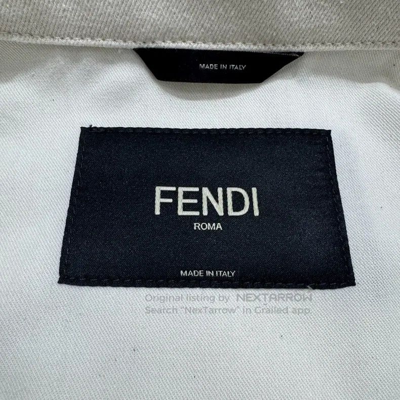 Fendi Fendi Alphabet logo denim jacket Size US M / EU 48-50 / 2 - 2 Thumbnail