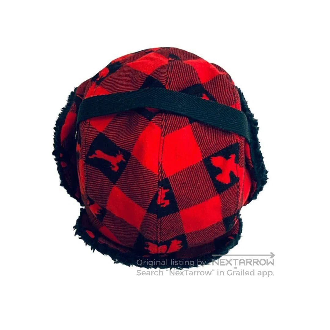 Tenderloin classic red checkered pilot hat. Size ONE SIZE - 4 Thumbnail