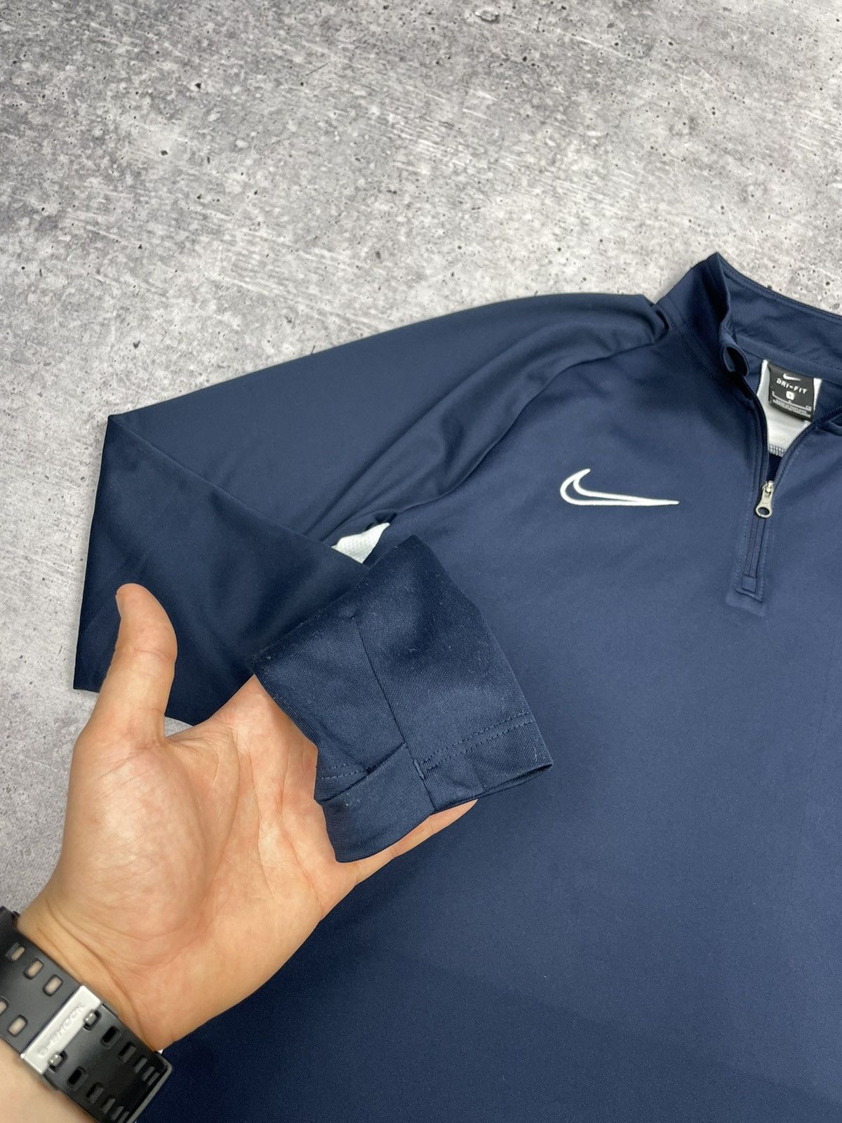 Nike × Vintage Vintage Nike Tottenham Y2K Style Training Zip Sweatshirt Size US S / EU 44-46 / 1 - 5 Thumbnail