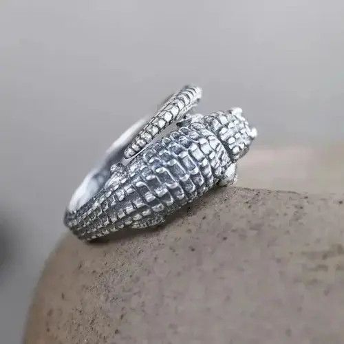 Designer Silver Ring Adjustable size Size ONE SIZE - 2 Thumbnail