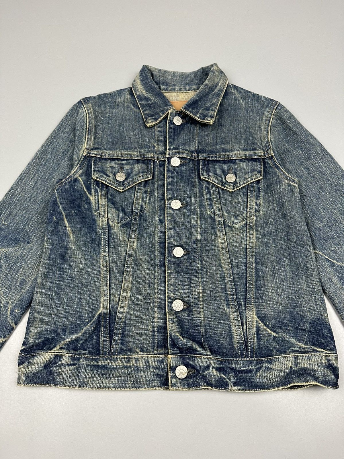 Japanese Brand Vintage Domingo D.M.G Lightning Denim Jacket Size US S / EU 44-46 / 1 - 5 Thumbnail