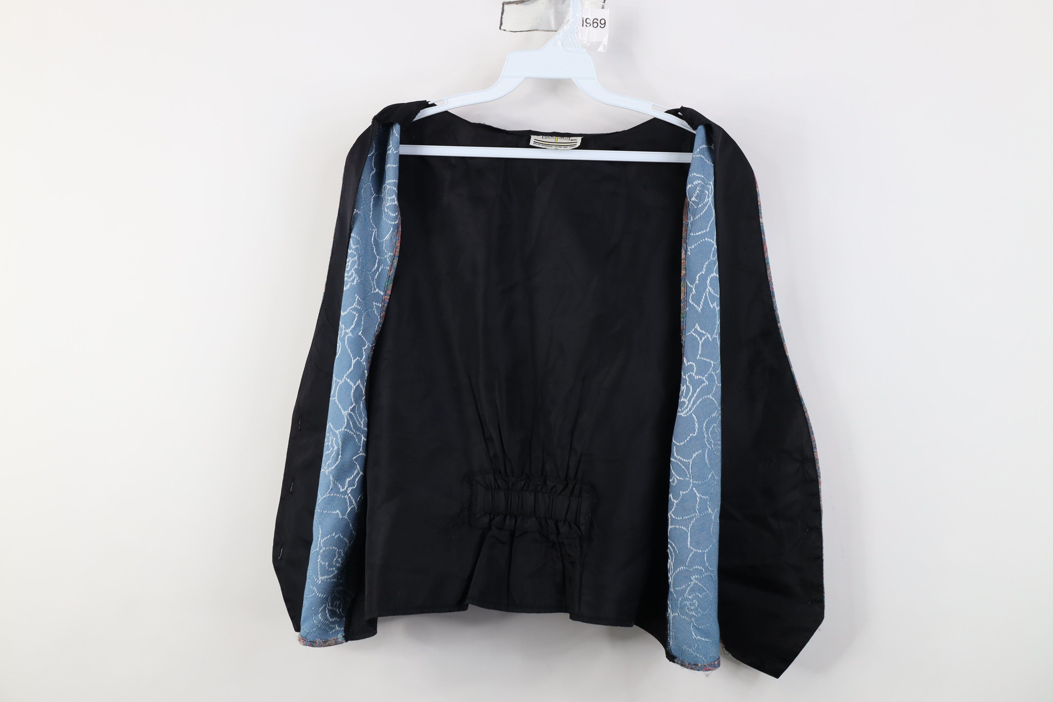 Vintage Vintage 90s Streetwear Abstract Flower Vest Jacket USA Size L / US 10 / IT 46 - 9 Thumbnail