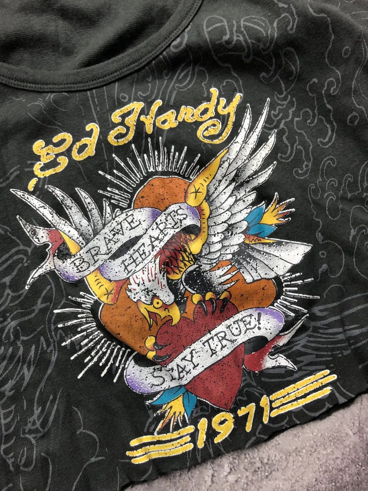 Ed Hardy ED HARDY x URBAN OUTFITTERS Long Sleeve Punk Y2k Streetwear Size S / US 4 / IT 40 - 7 Thumbnail