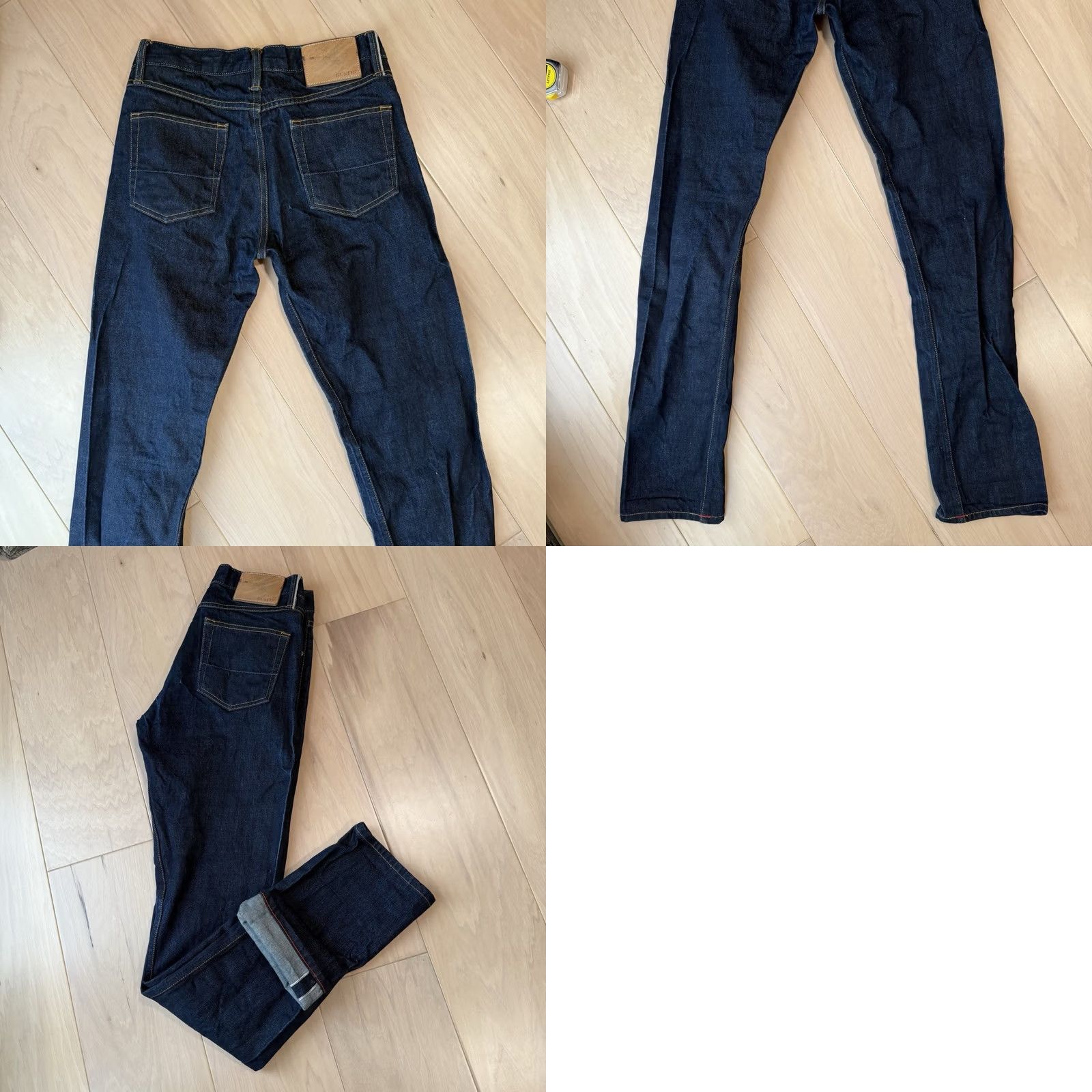 Gustin Gustin Jeans Mens 29 Blue Selvedge Dark Wash Slim Denim Minimalist Made USA Size US 29 - 8 Thumbnail