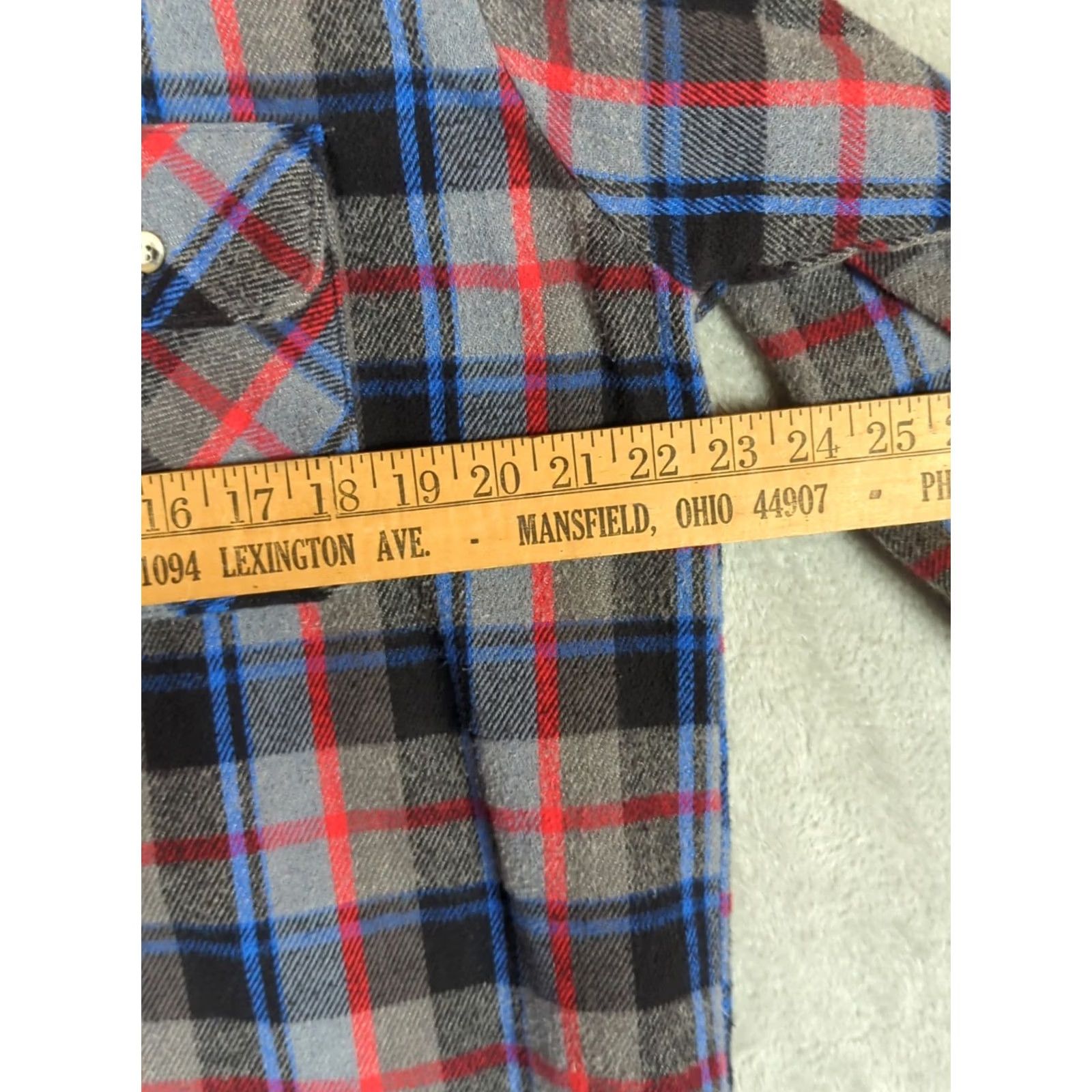 Vintage VINTAGE Five Brother Flannel Button Up Shirt Cotton LT Tall Gray Plaid 80s USA Cabincore Lumberjack Camp Button-Up Pocketed Long Sleeve Regular Mens Size US L / EU 52-54 / 3 - 7 Thumbnail