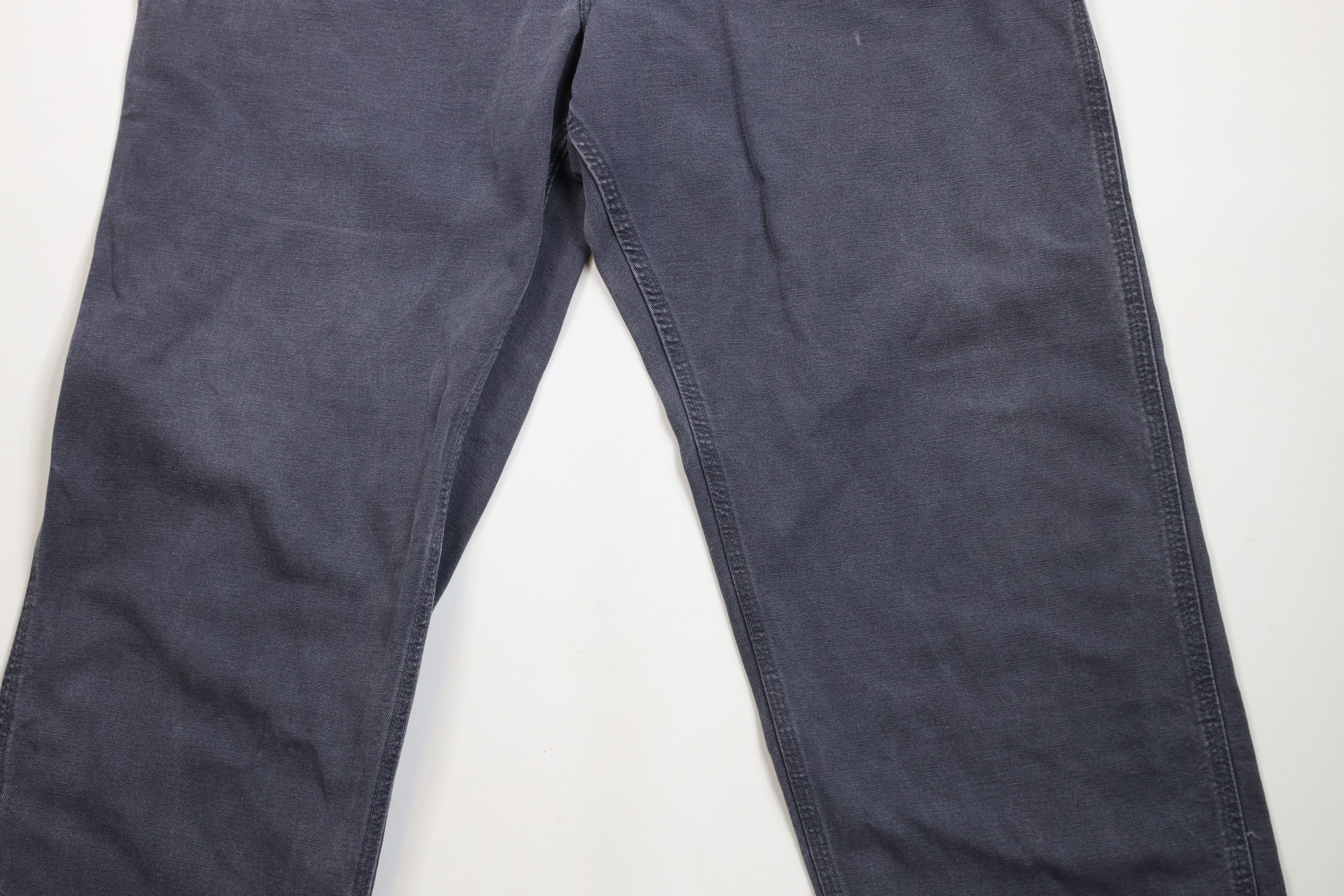 Carhartt × Vintage Vintage Y2K Carhartt Wide Leg Dungaree Pants Petrol Blue Size US 44 / EU 60 - 3 Thumbnail
