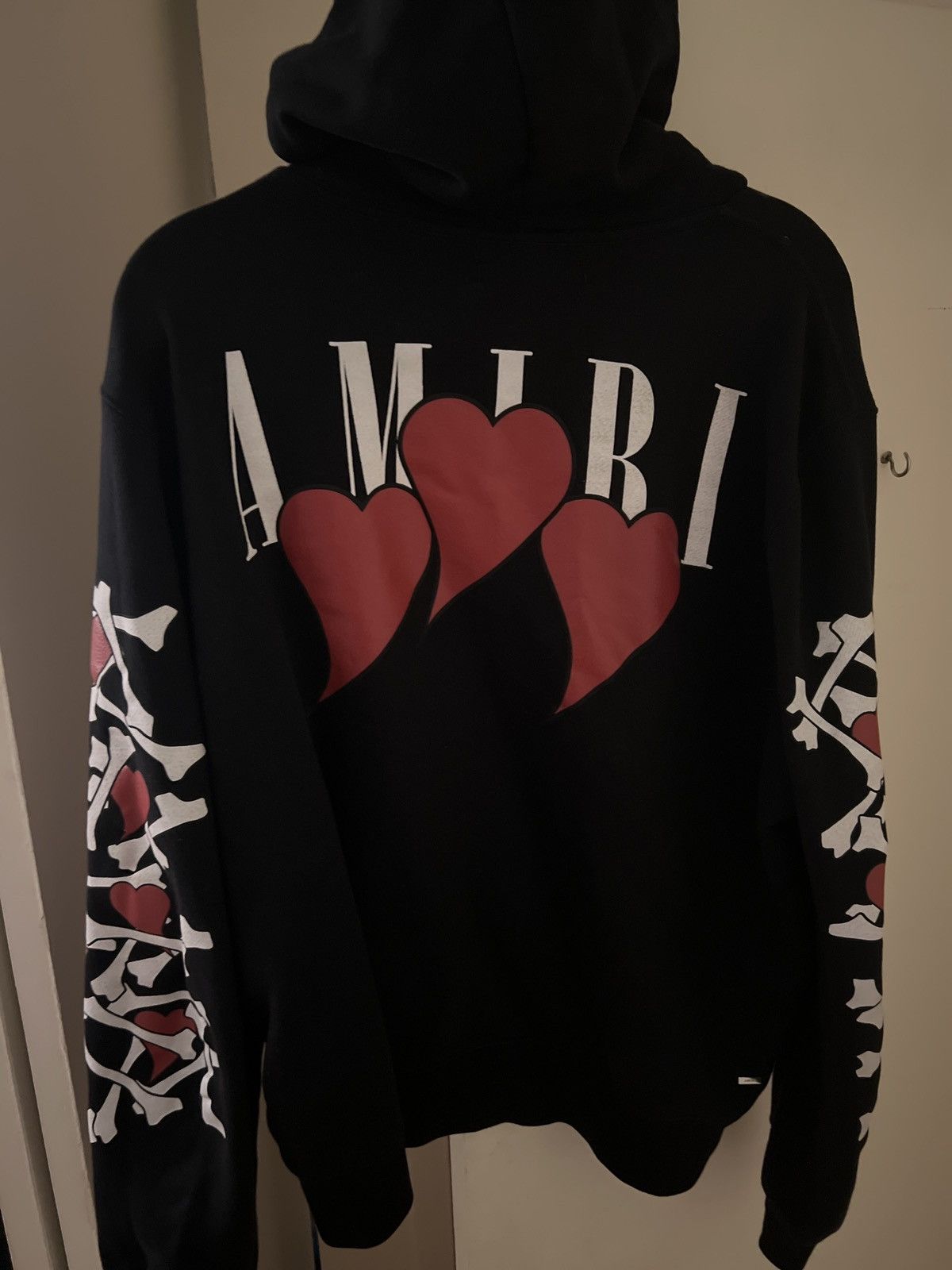 Amiri AMIRI 3 Hearts Bones Hoodie Size US L / EU 52-54 / 3 - 7 Thumbnail