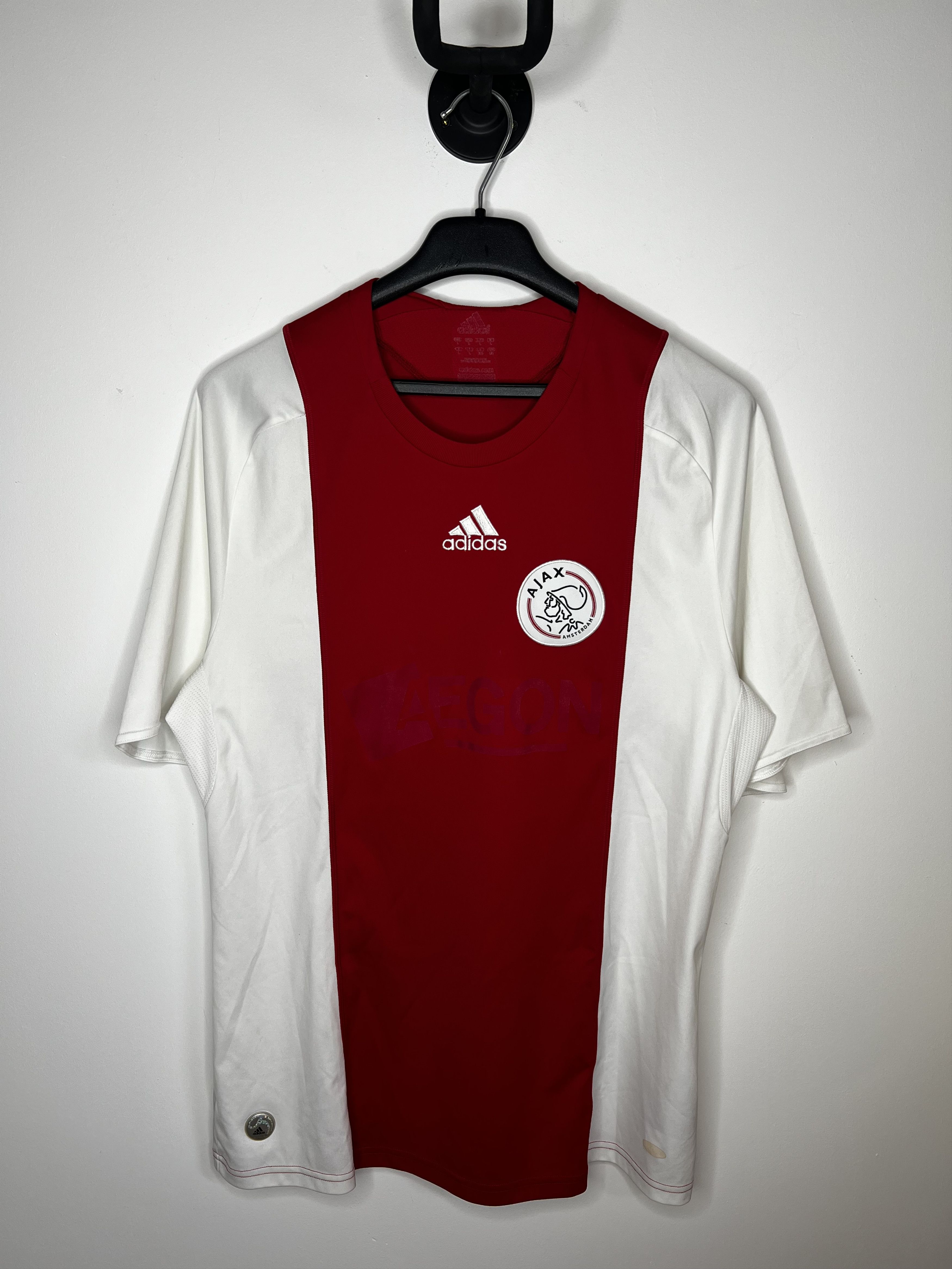 Adidas AJAX AMSTERDAM 2008 2009 HOME FOOTBALL SHIRT SOCCER JERSEY Size US L / EU 52-54 / 3 - 1 Thumbnail