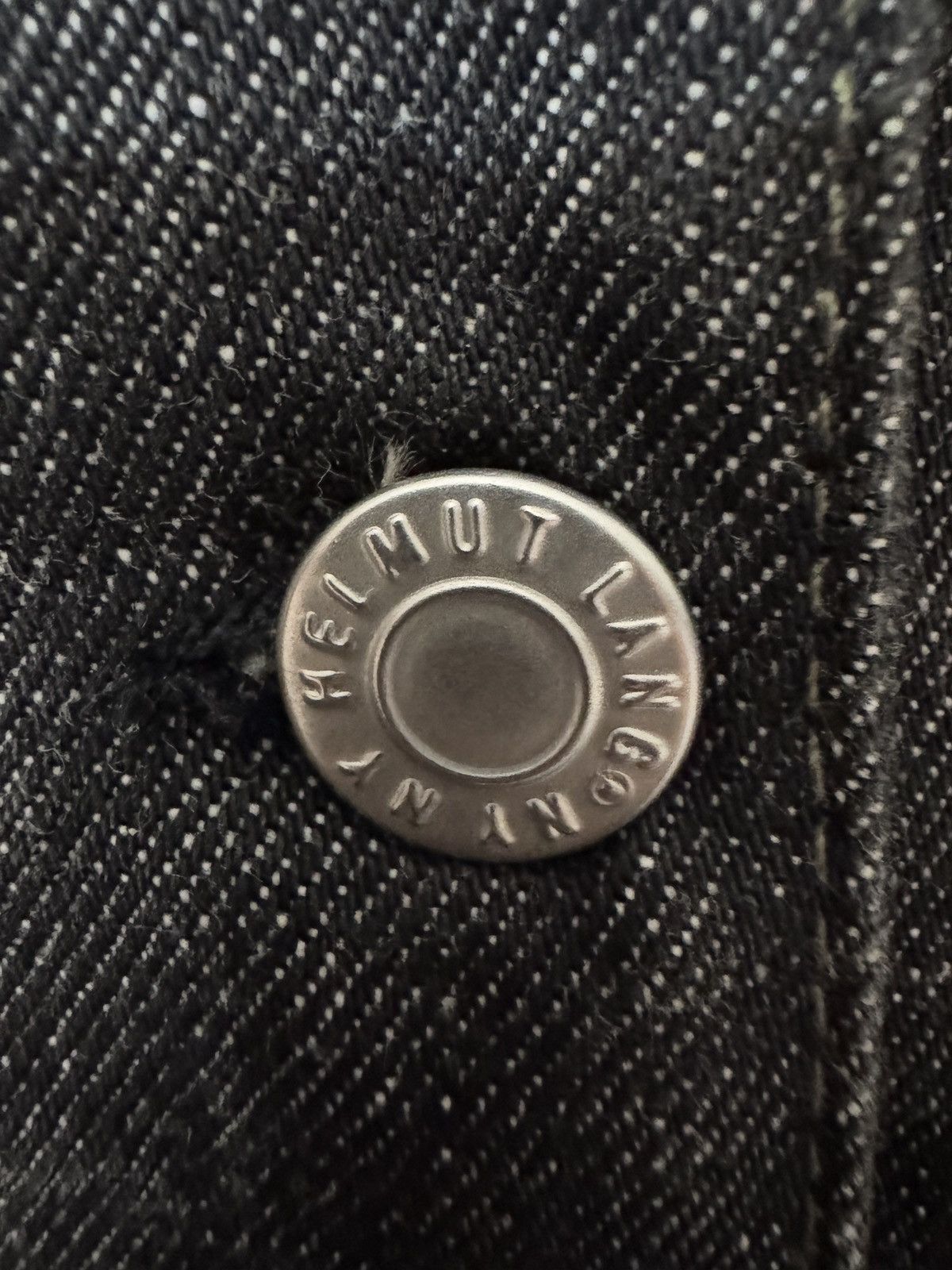 Helmut Lang Helmut Lang SS04 Raw Denim Jacket Black Slim 2 Pocket Unisex Size US M / EU 48-50 / 2 - 5 Thumbnail