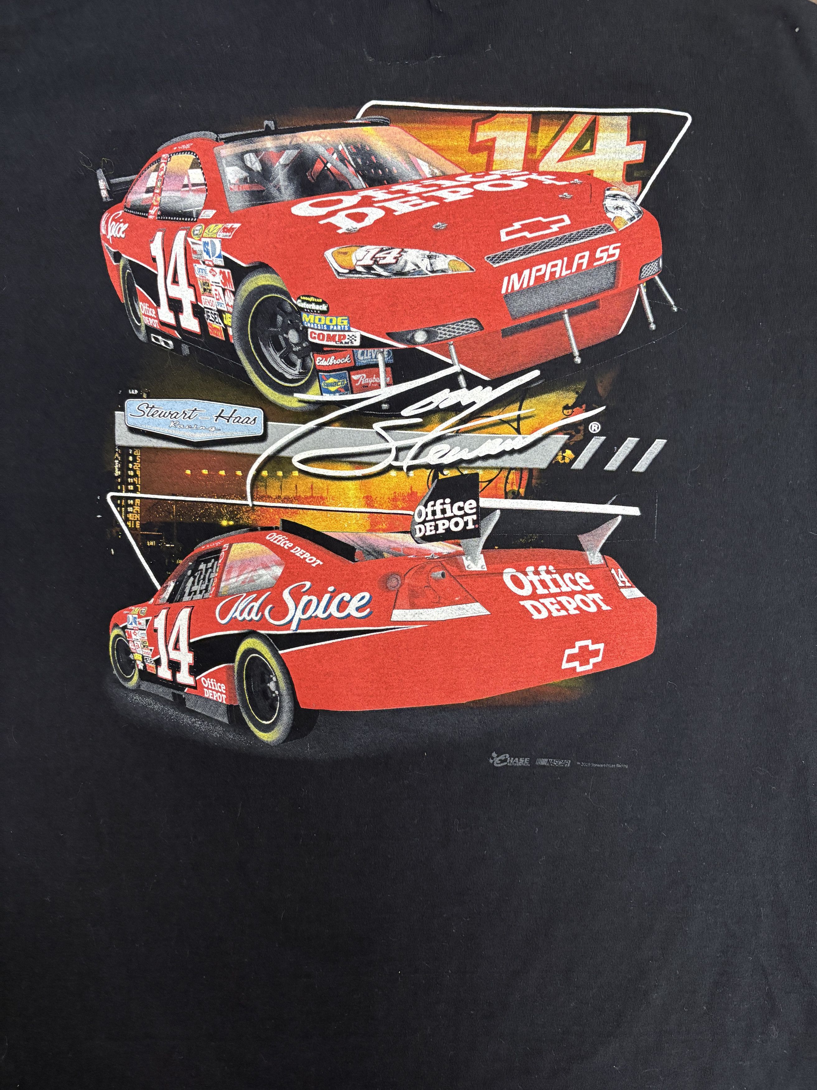 Vintage Tony Stewart Stewart-Haas Racing NASCAR Vintage T-Shirt Tee Size US XL / EU 56 / 4 - 5 Thumbnail