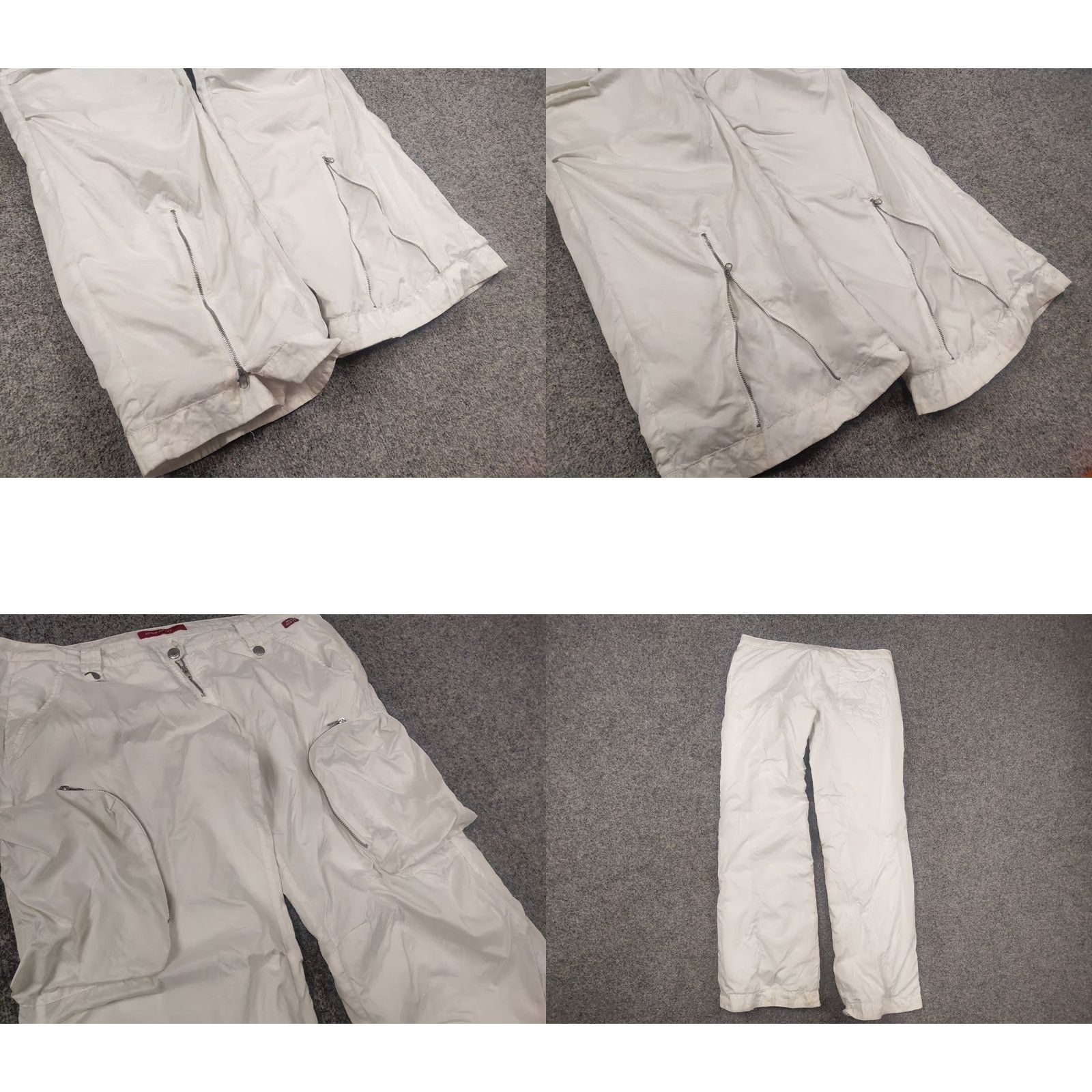 Miss Sixty VINTAGE Miss Sixty White Parachute Cargo Pants Size 30" / US 8 / IT 44 - 8 Thumbnail
