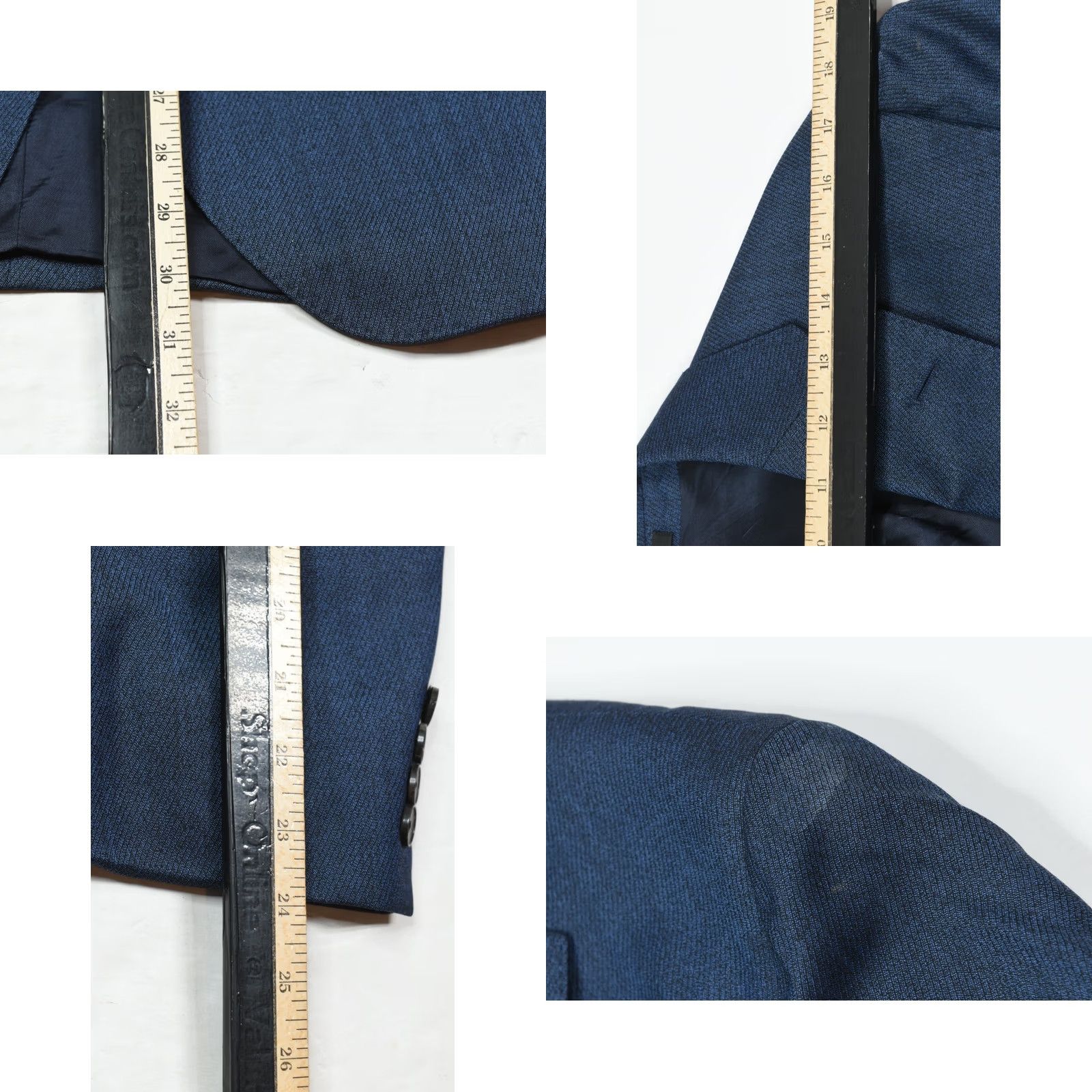 Hugo Boss HUGO BOSS Blazer Blue Wool Super 130s Guabello Two-Button Slim Fit Jacket/L Blazer Size 42R - 8 Thumbnail