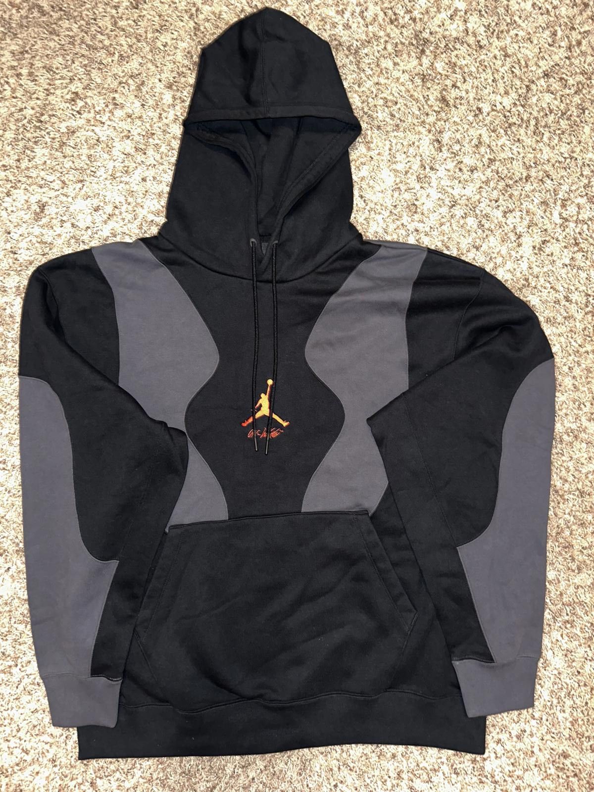 Designer Air Jordan Men’s Off-White Black Pullover Hoodie Size US XXL / EU 58 / 5 - 1 Thumbnail