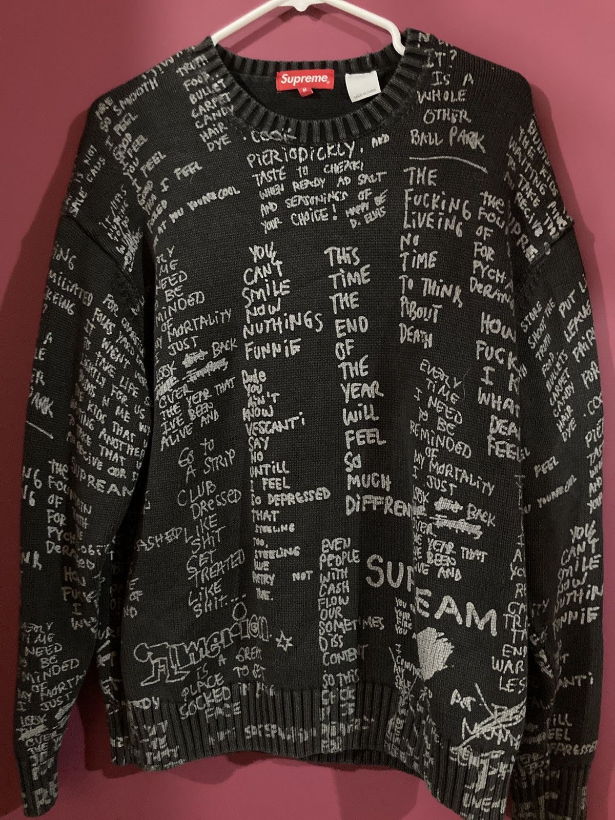 Supreme Supreme gonz poem sweater | Grailed