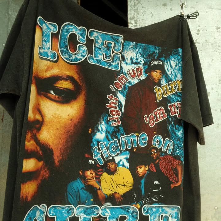 Vintage Ice Cube bootleg t-shirt Size US XL / EU 56 / 4 - 2 Thumbnail