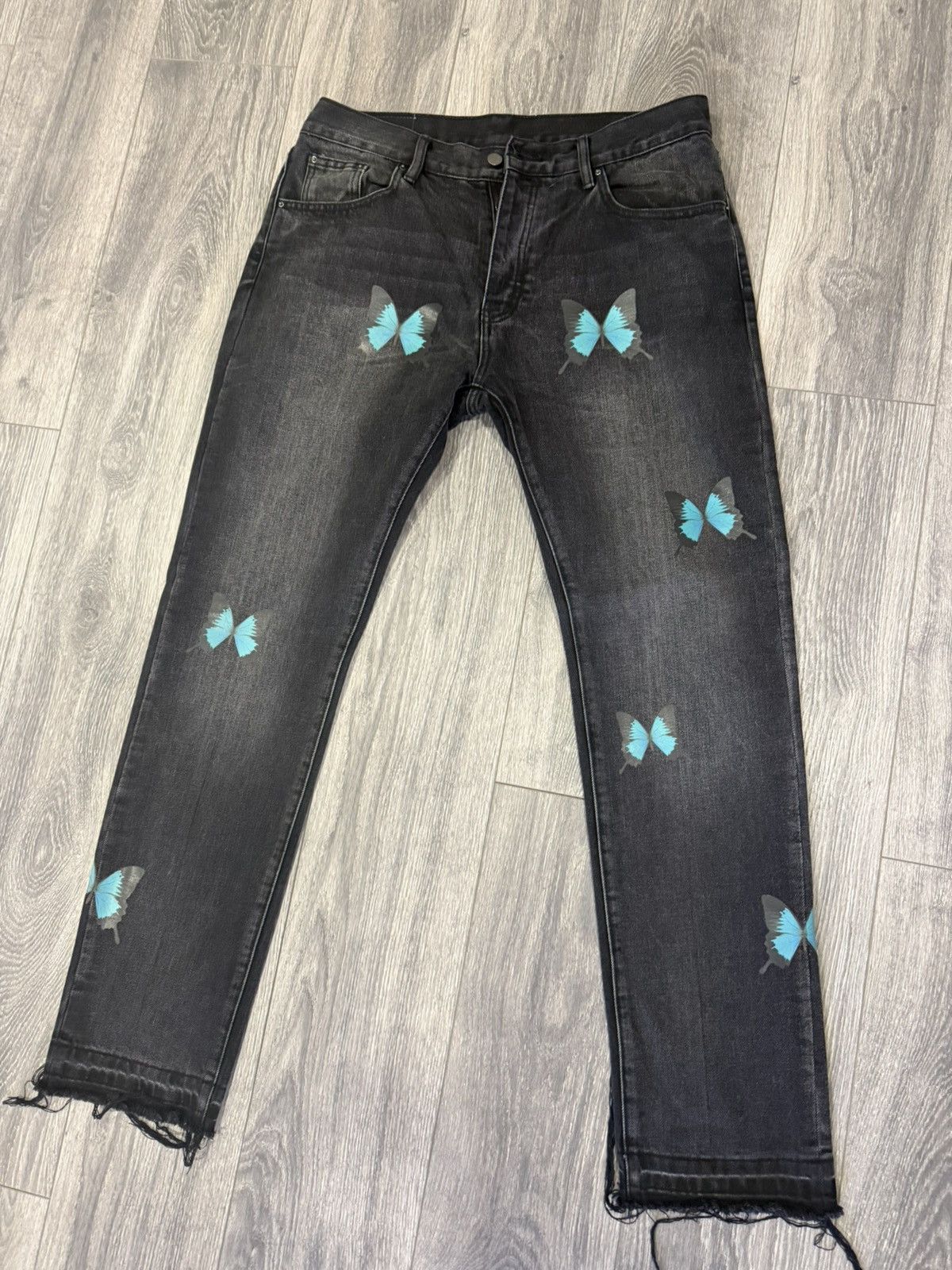 MNML Black washed butterfly denim size 36 Size US 36 / EU 52 - 1 Thumbnail