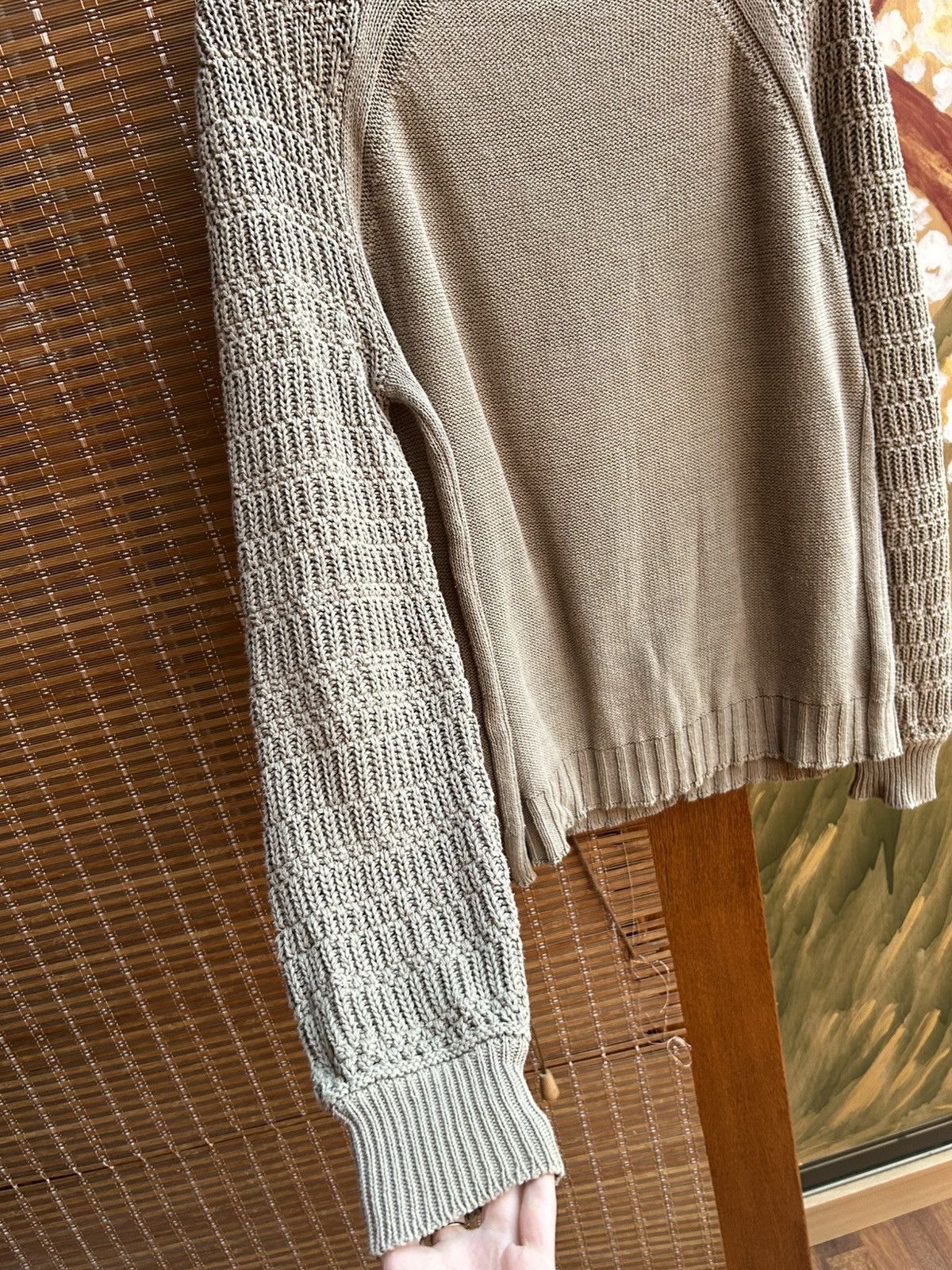 Silent By Damir Doma Silent Damir Doma Knit Sweater Linen Cotton Blend Beige Size US M / EU 48-50 / 2 - 5 Thumbnail