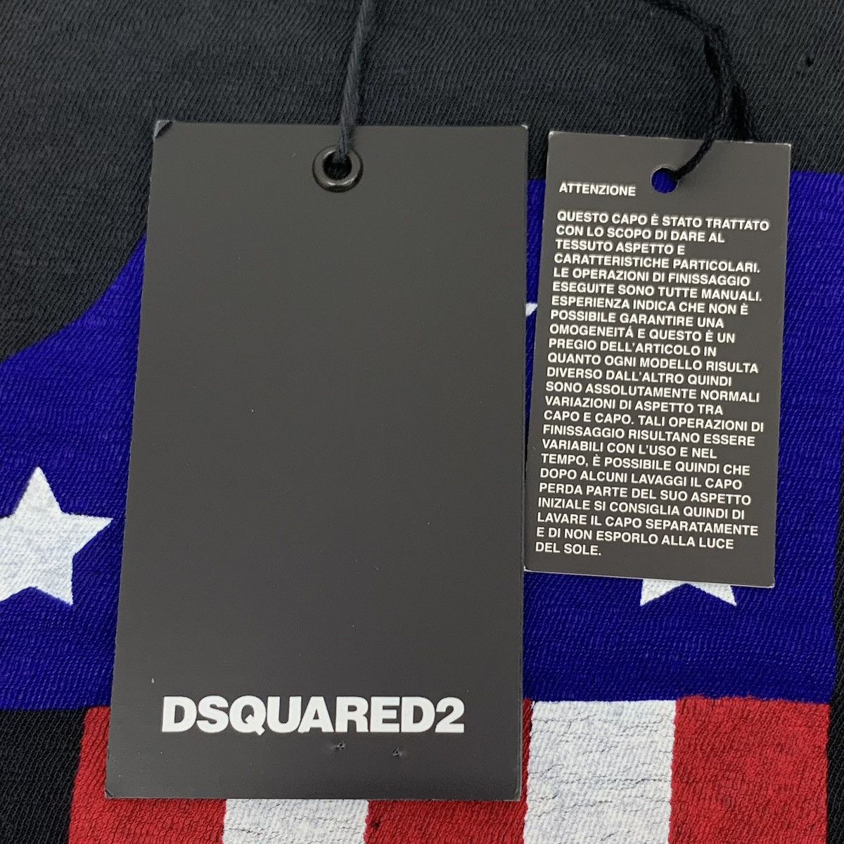 Dsquared2 Dsquared2 American Flag Print Short Sleeve T-Shirt K26WX Size US L / EU 52-54 / 3 - 6 Thumbnail