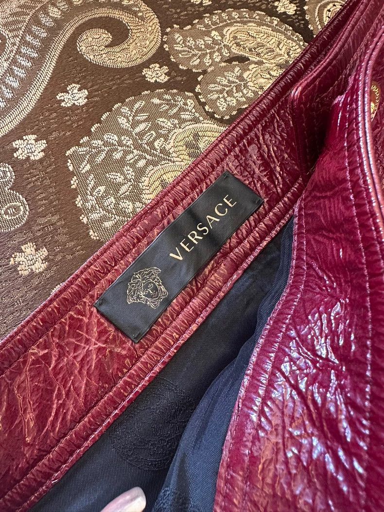 Versace Versace Angora red pencil skirt Size 37" - 6 Thumbnail