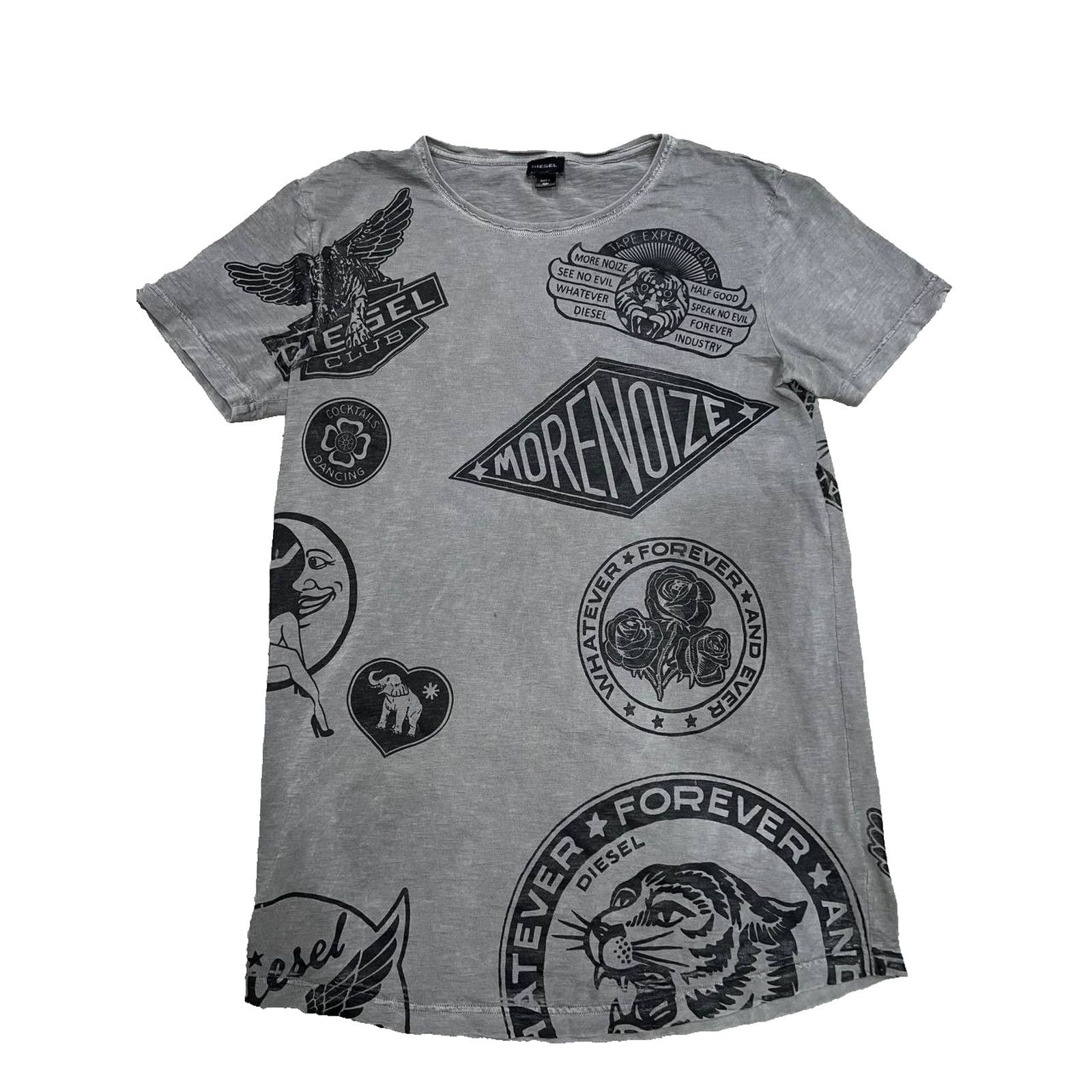 Diesel Diesel Graffiti mens t-shirt short sleeve black L A003165 Size US XXS / EU 40 - 3 Thumbnail