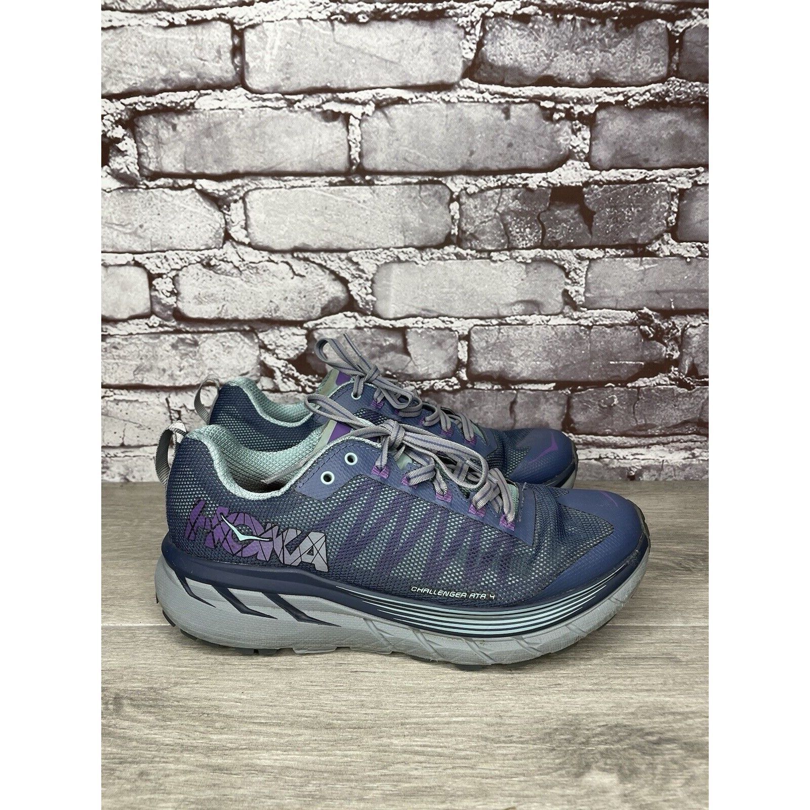 Hoka Hoka One One Challenger ATR 4 Blue Trail Running Athletic Sh Size US 8 / IT 38 - 17 Thumbnail