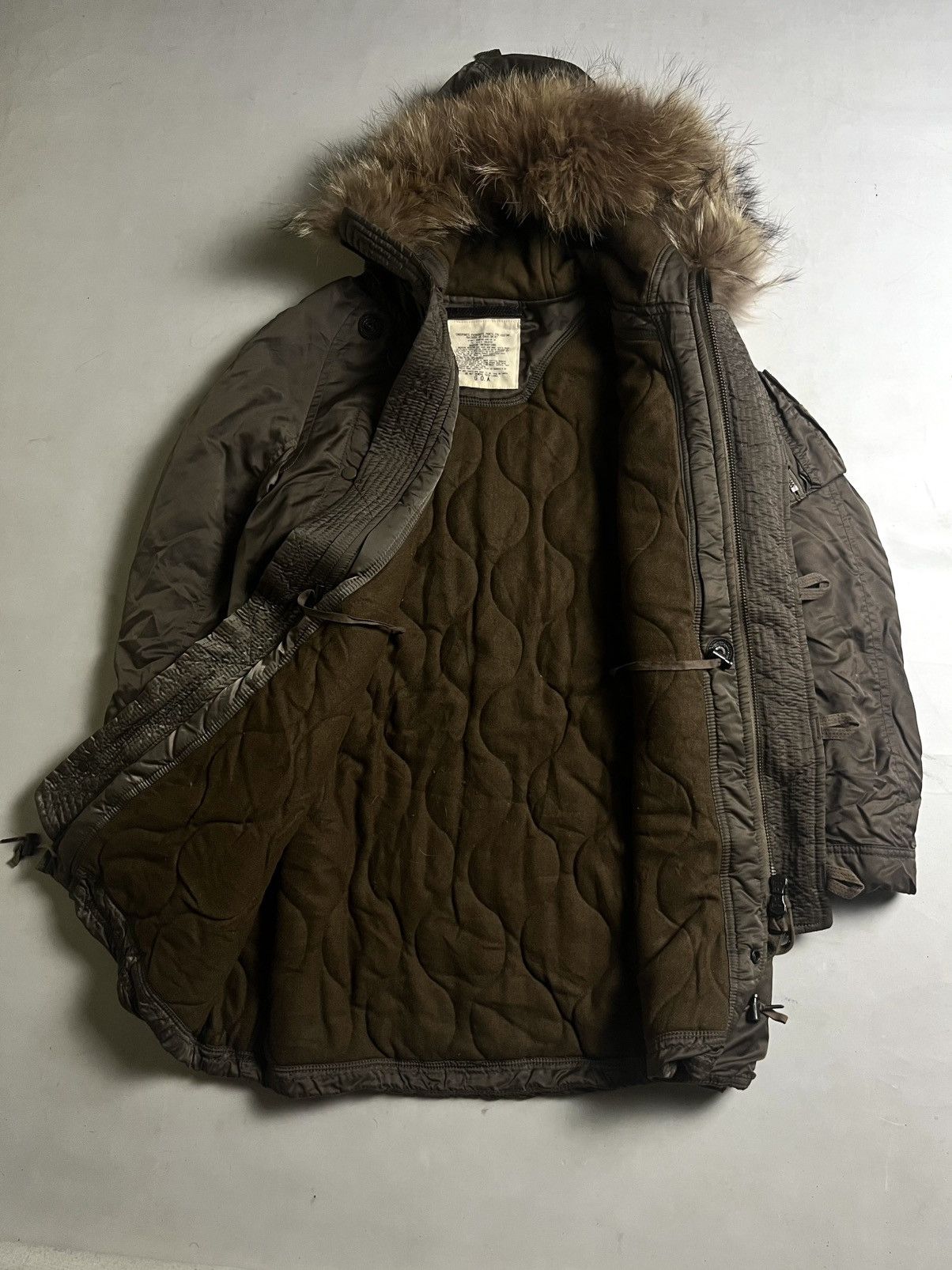 GOA 00s G.0.A Long parka Military Fur Hooded Jacket Size US M / EU 48-50 / 2 - 3 Thumbnail