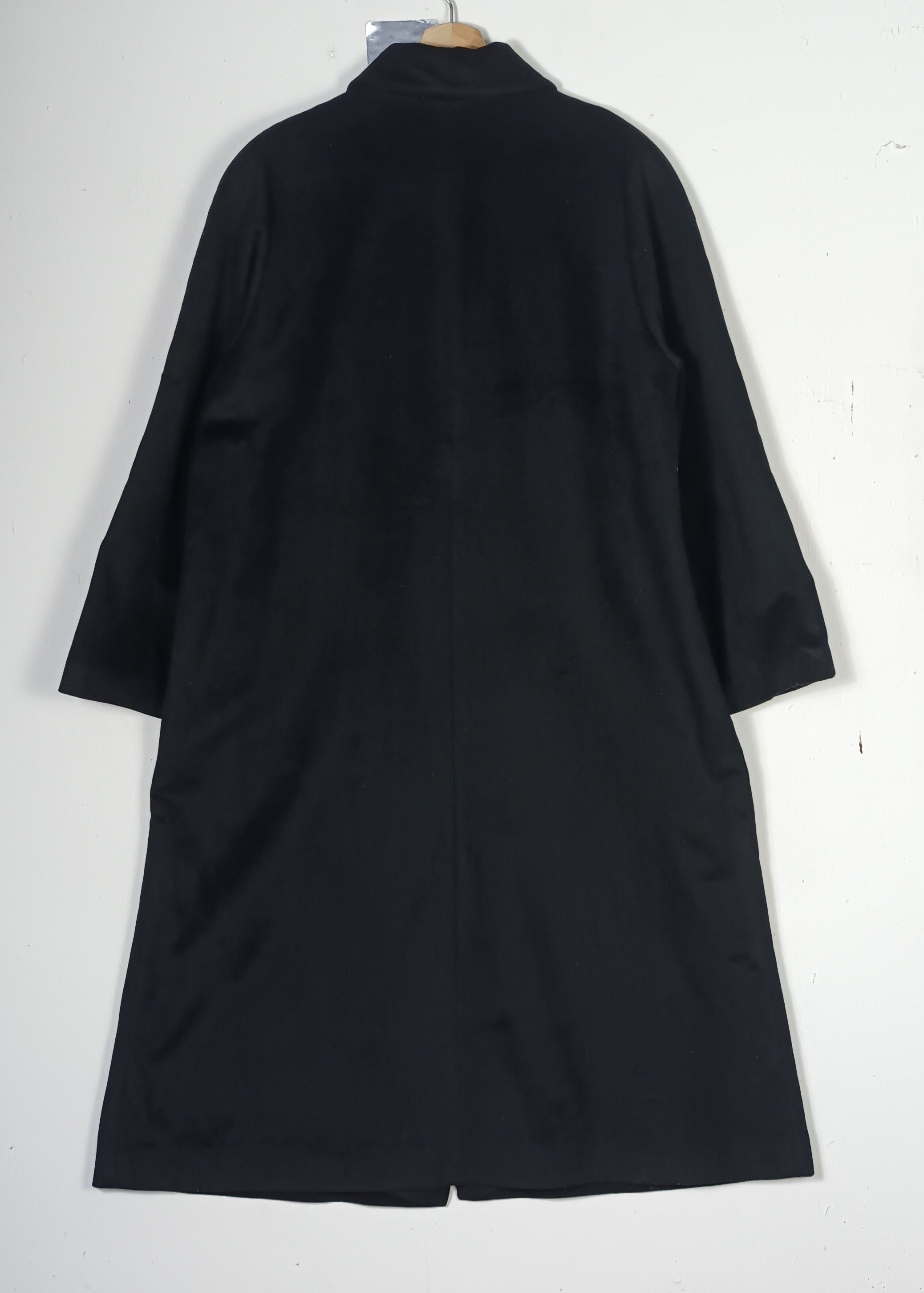 Japanese Brand Vintage 🔥 Cashmere Sagaj Mink Trench Coat Wool Jacket Size US L / EU 52-54 / 3 - 3 Thumbnail