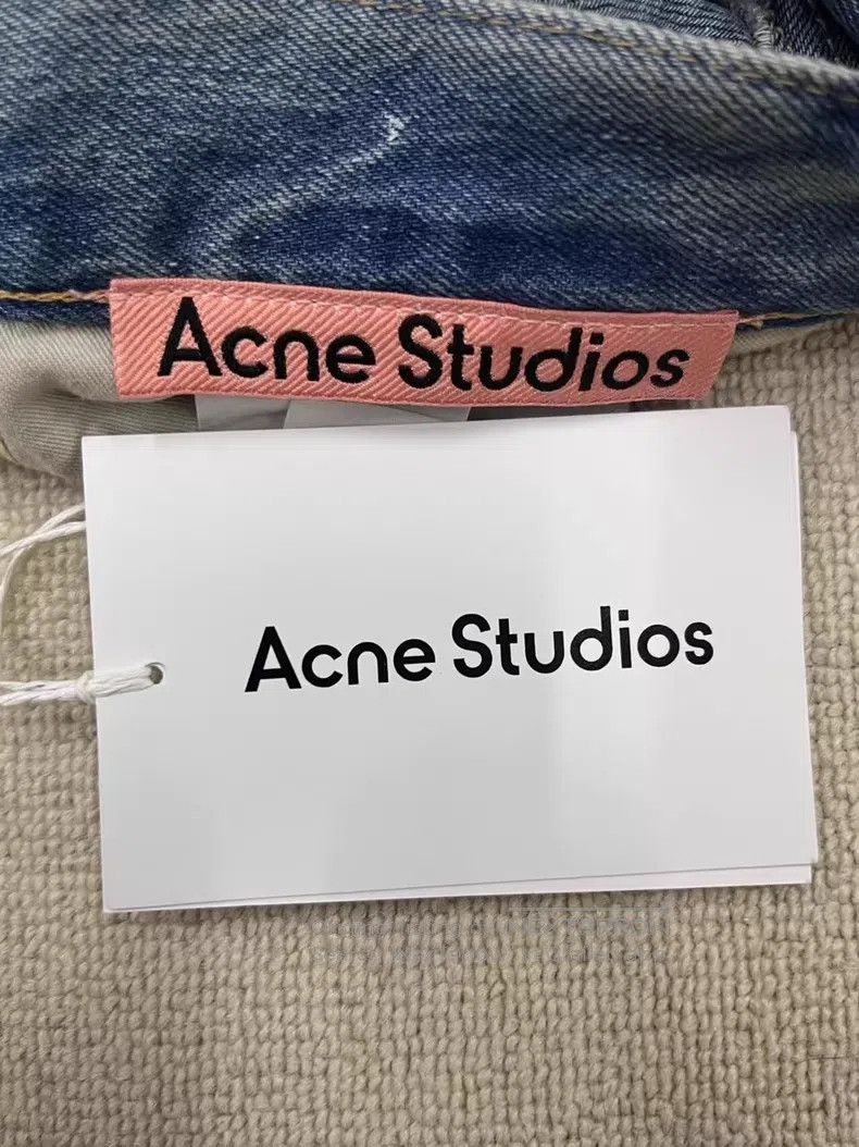 Acne Studios Acne Studios SS25 Painted Wide Leg Mid Rise Loose Fit Deni Size US 32 / EU 48 - 4 Thumbnail