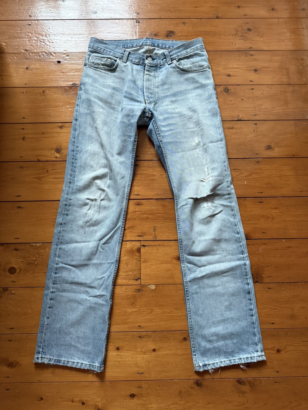 Helmut Lang helmut lang vintage clean broken denim | Grailed