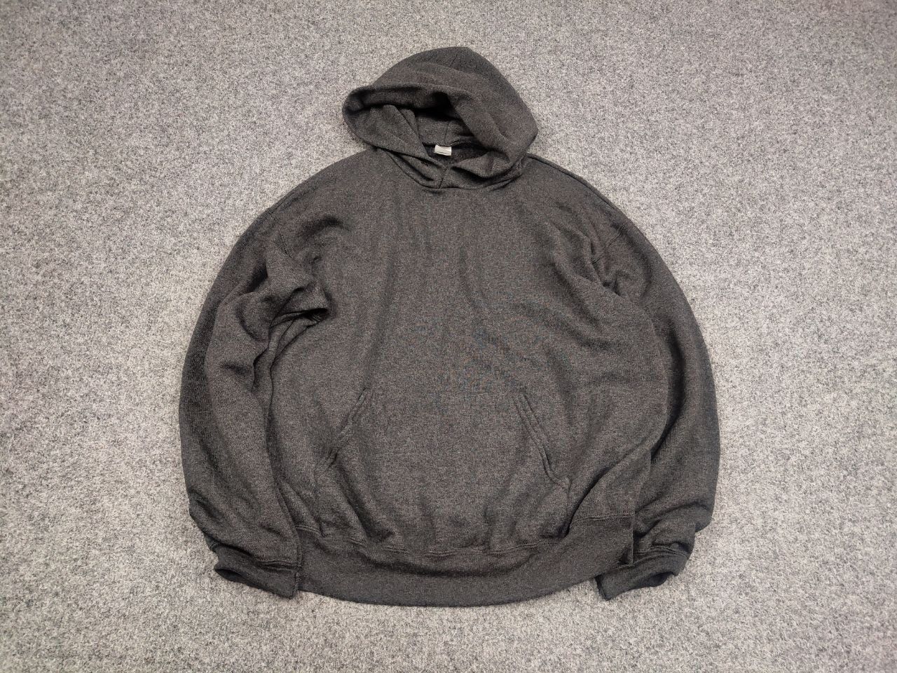 Fruit Of The Loom Vintage 90's fruit of the loom Blank Gray Hoodie USA Style Size US L / EU 52-54 / 3 - 2 Thumbnail