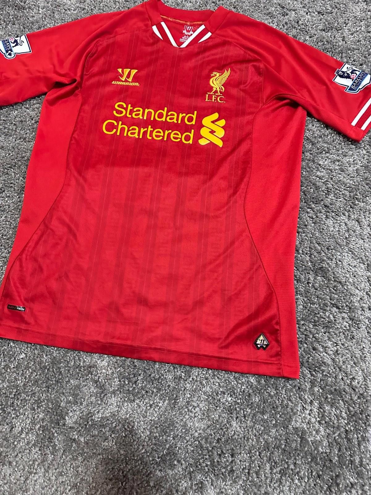 Warrior LAWRENCE #29 LIVERPOOL 2013/14 FOOTBALL SHIRT SOCCER JERSEY Size US L / EU 52-54 / 3 - 2 Thumbnail