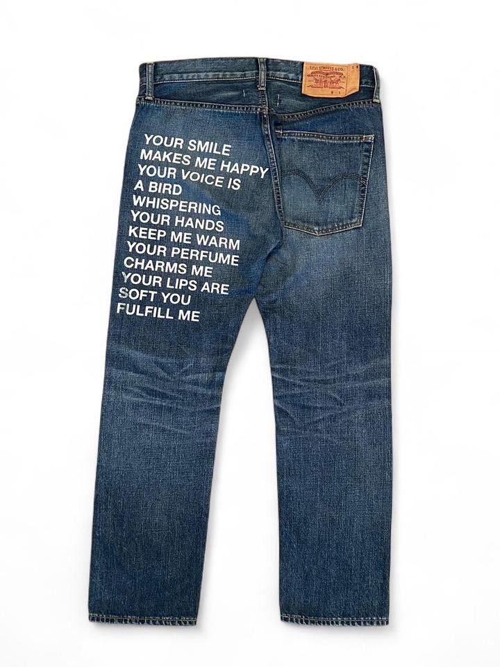 Junya Watanabe AD2009 “Fulfill Me” Poem Denim