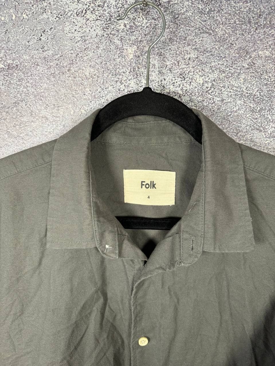 Folk Folk 4 Gray Shirt Men's Button Up Large Size US L / EU 52-54 / 3 - 7 Thumbnail
