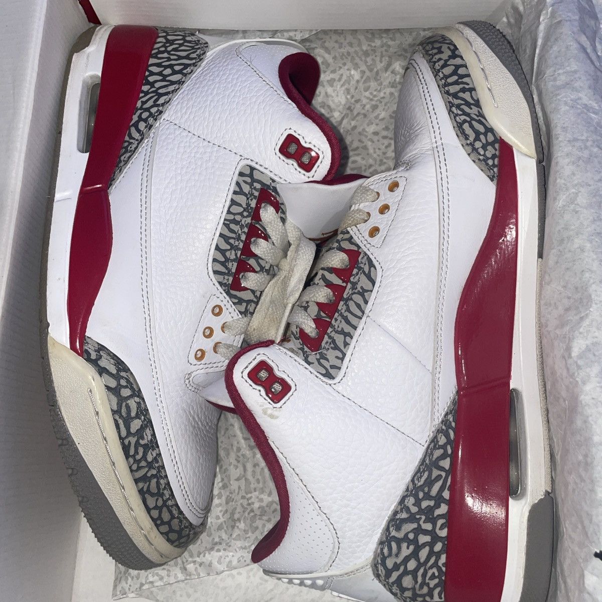 Jordan Brand Air Jordan Retro 3’s Cardinal Reds Size US 9 / EU 42 - 1 Thumbnail
