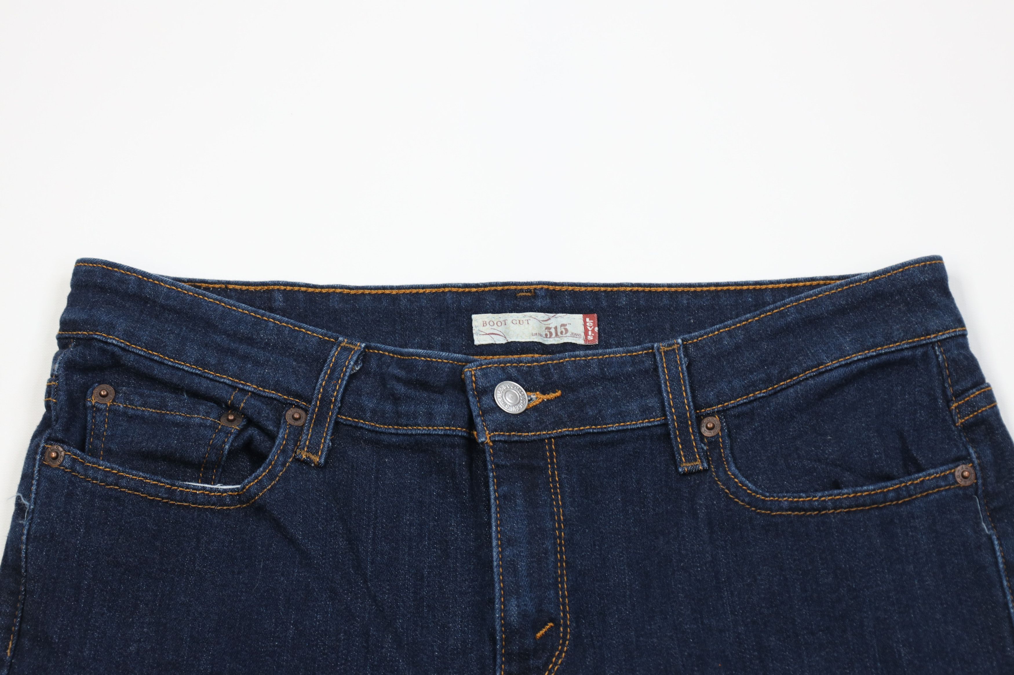 Levi's Vintage Y2K Levis 515 Babydoll Stretch Flared Bootcut Jeans Size 34" / US 12 / IT 48 - 2 Thumbnail