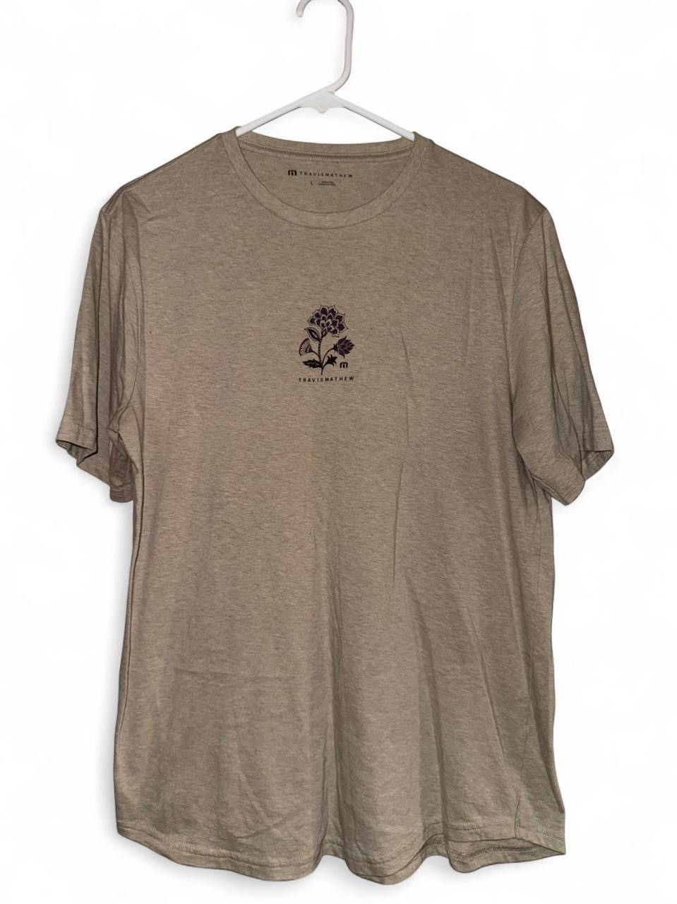 TravisMathew Tan Travis Mathew soft cotton flower tee size L Size US L / EU 52-54 / 3 - 2 Thumbnail