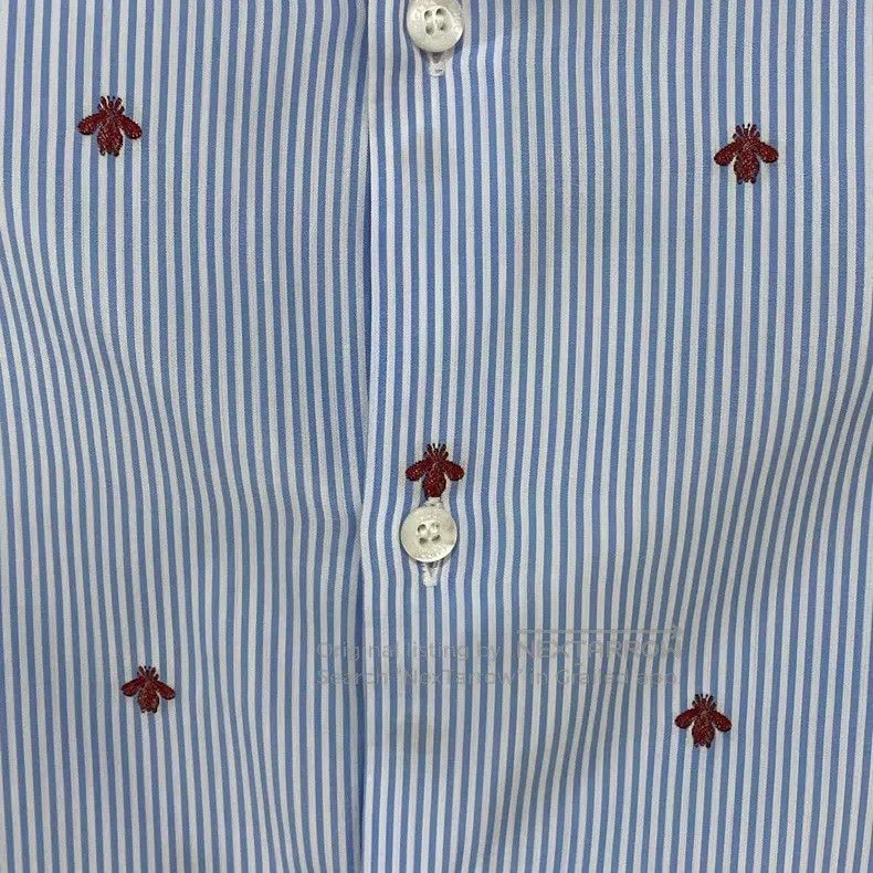 Gucci Gucci Bee embroidered full-print striped shirt Size XS / US 0-2 / IT 36-38 - 5 Thumbnail