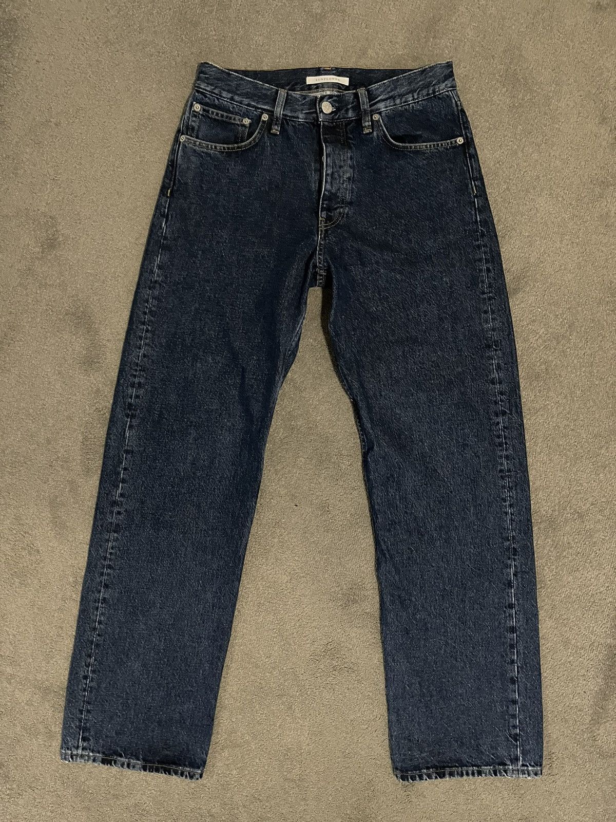 Sunflower Visible Stiching Regular Fit Jeans 25cm | Grailed