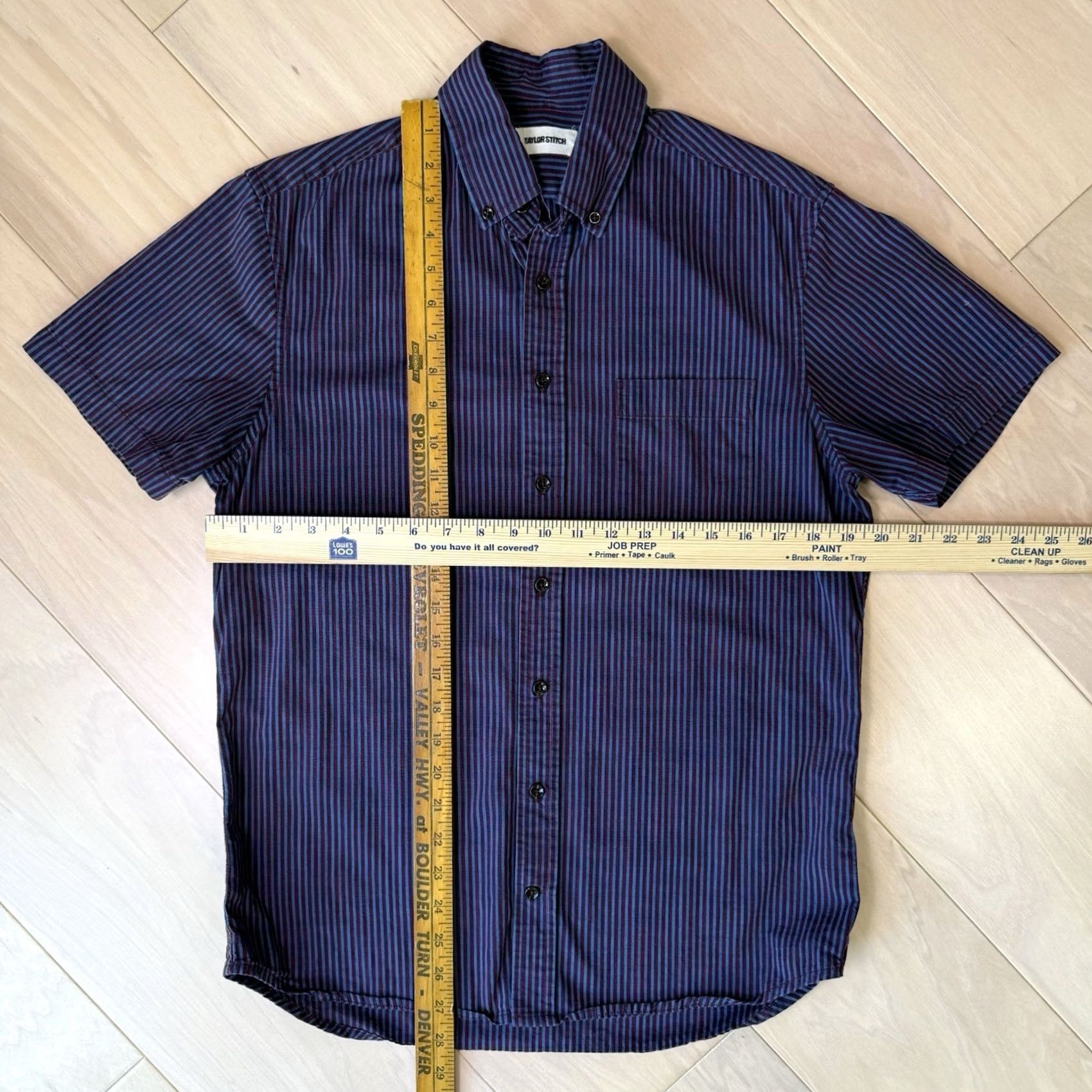 Taylor Stitch Taylor Stitch Short Sleeve Jack Shirt 38 Multicolor Striped Cotton Button-Up Size US M / EU 48-50 / 2 - 2 Thumbnail