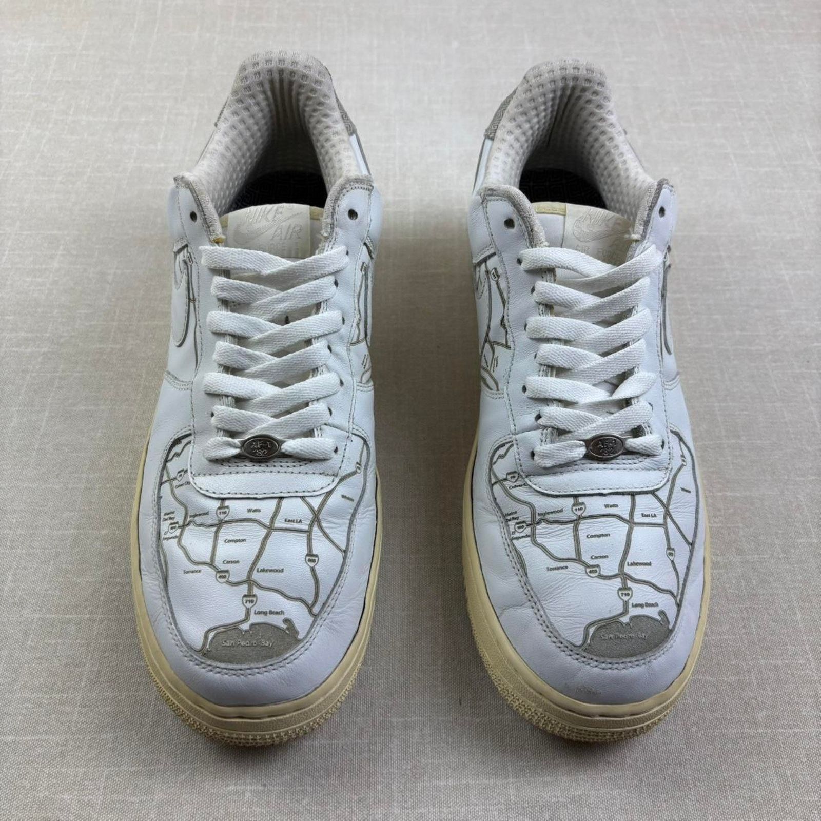 Nike 🗺️ 2006 Nike Air Force 1 Low “LA Map” 11M Size US 11 / EU 44 - 3 Thumbnail